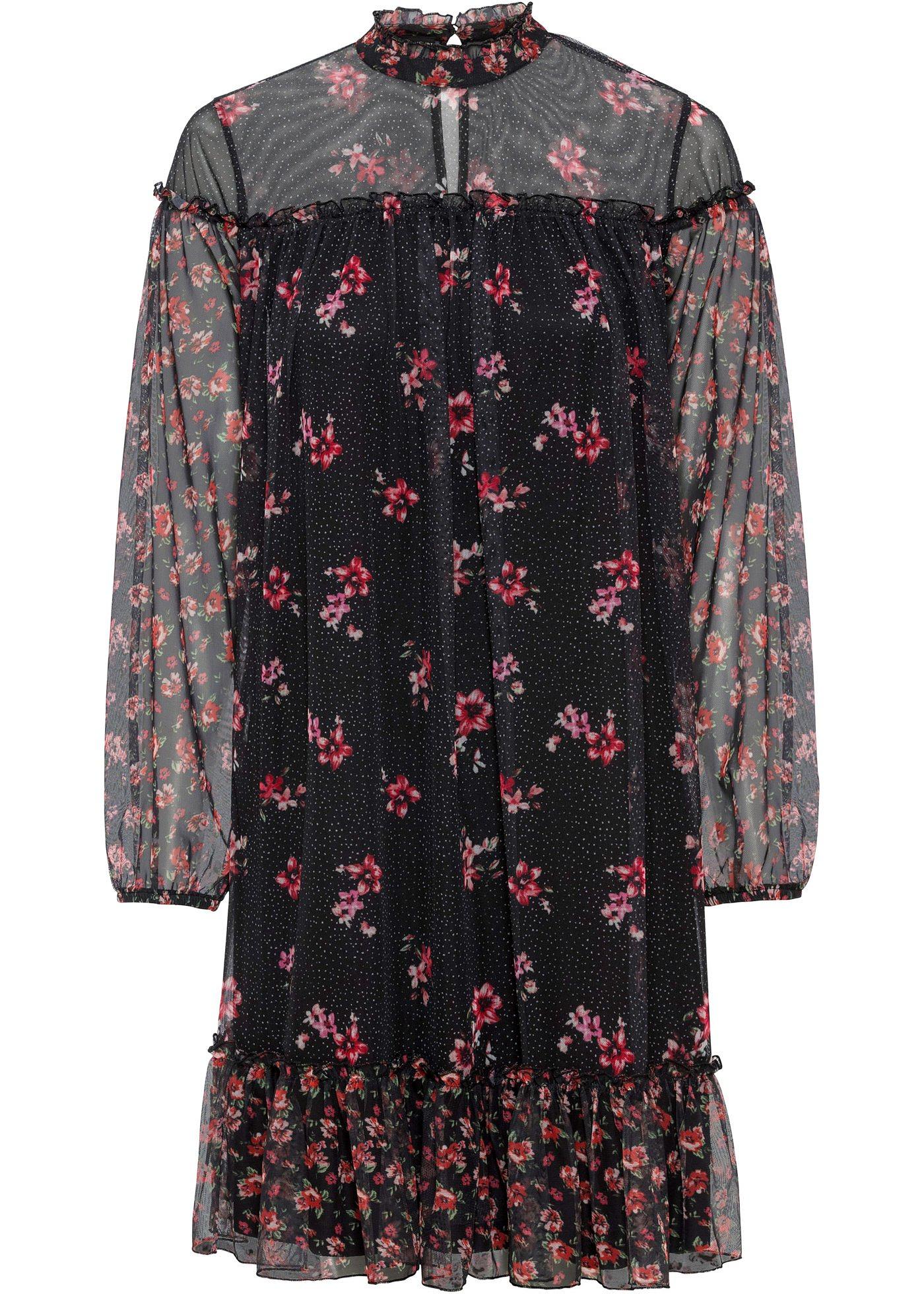 Robe en mesh imprimée