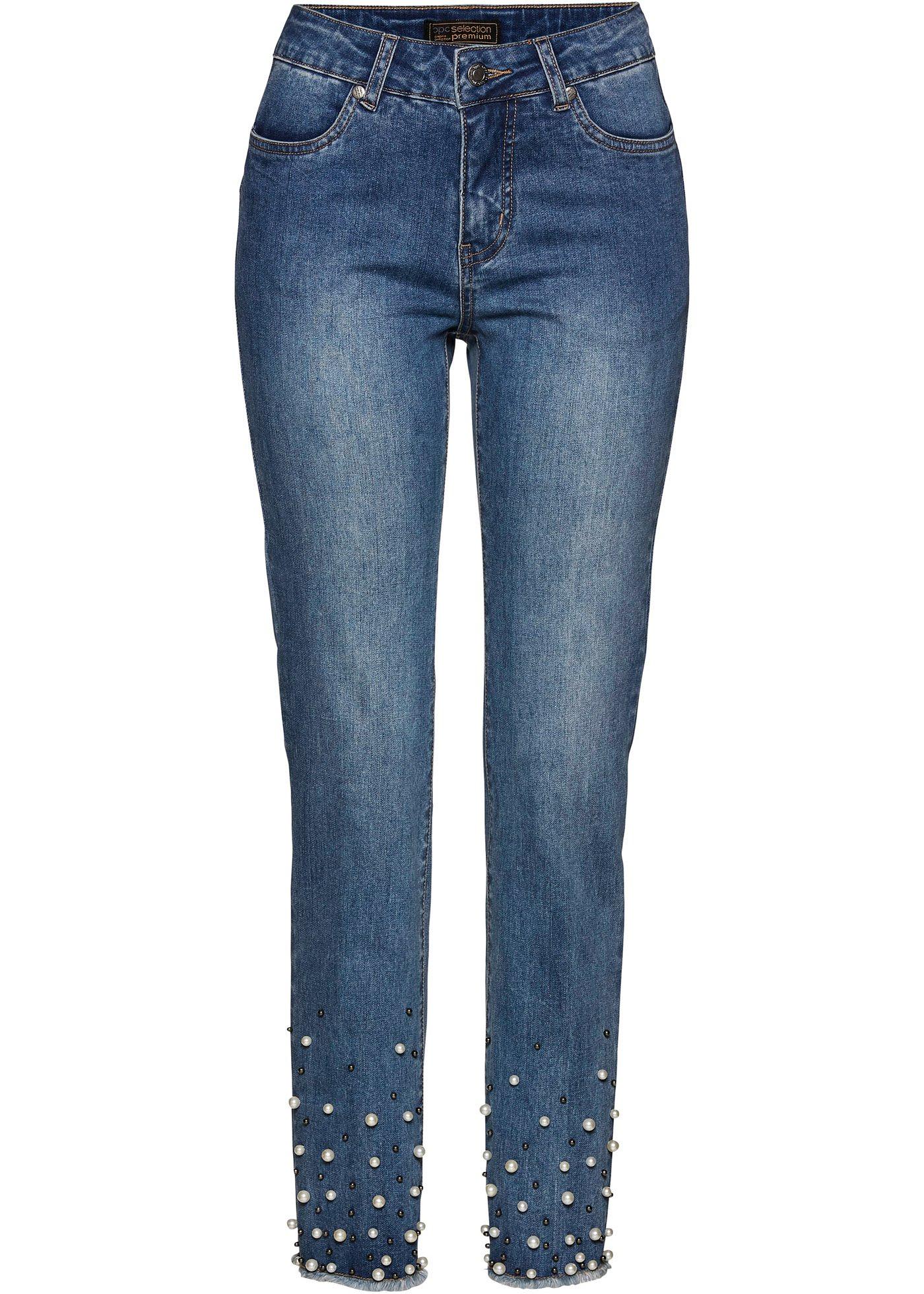 Jean super stretch avec perles