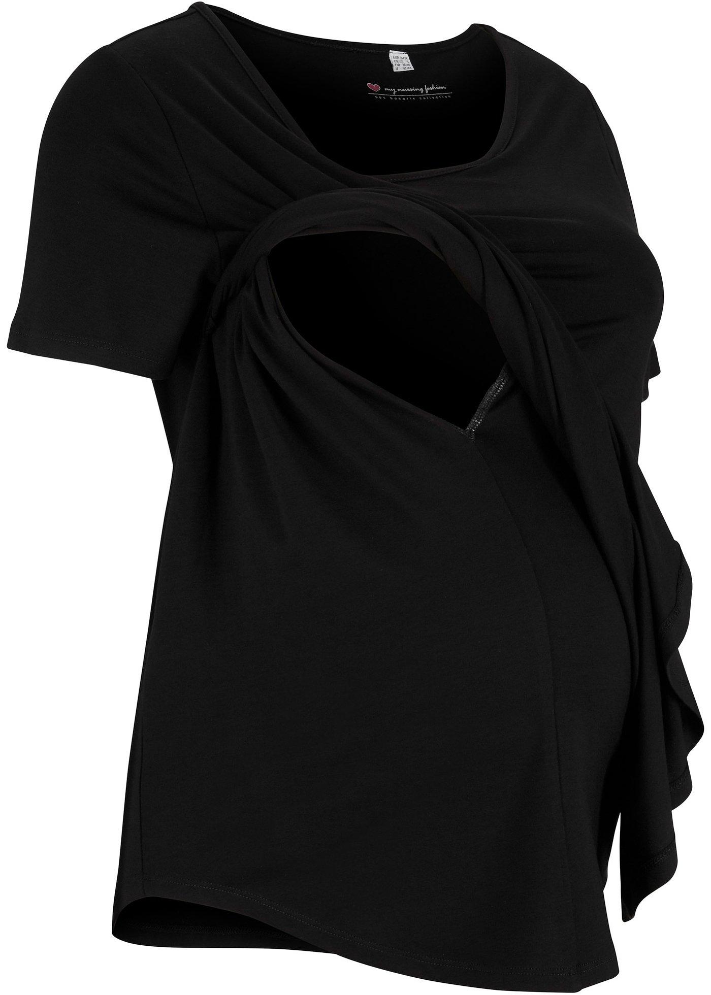 T-shirt long de grossesse avec fonction allaitement en LENZING™ ECOVERO™