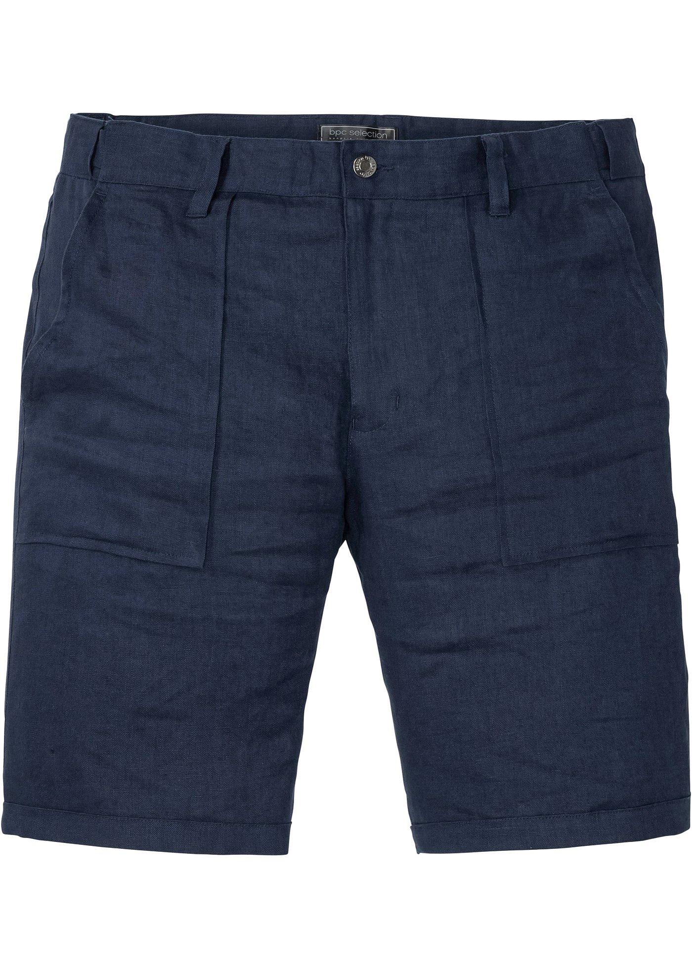 Bermuda en lin Regular Fit, Straight