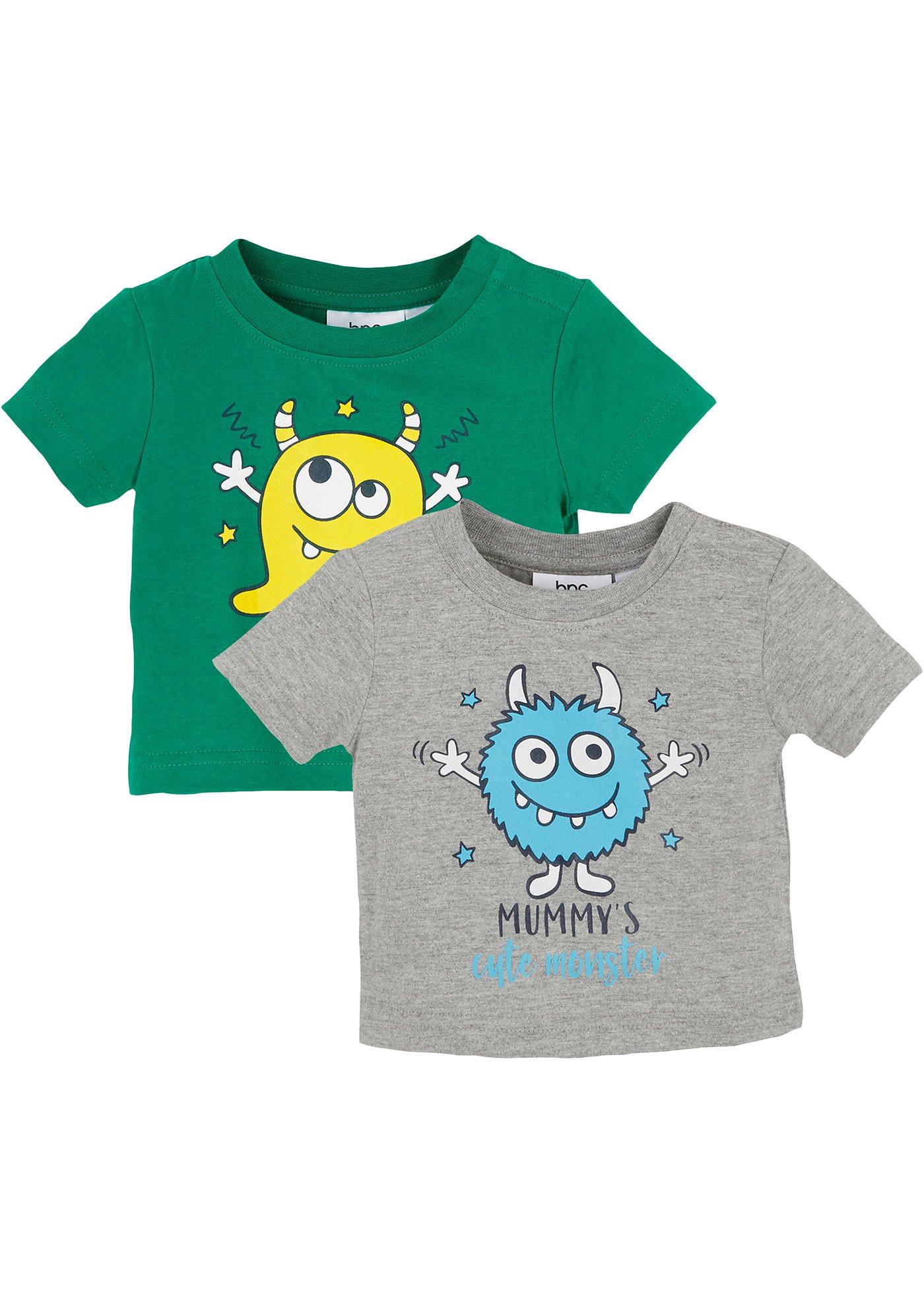Lot de 2 T-shirts bébé coton bio