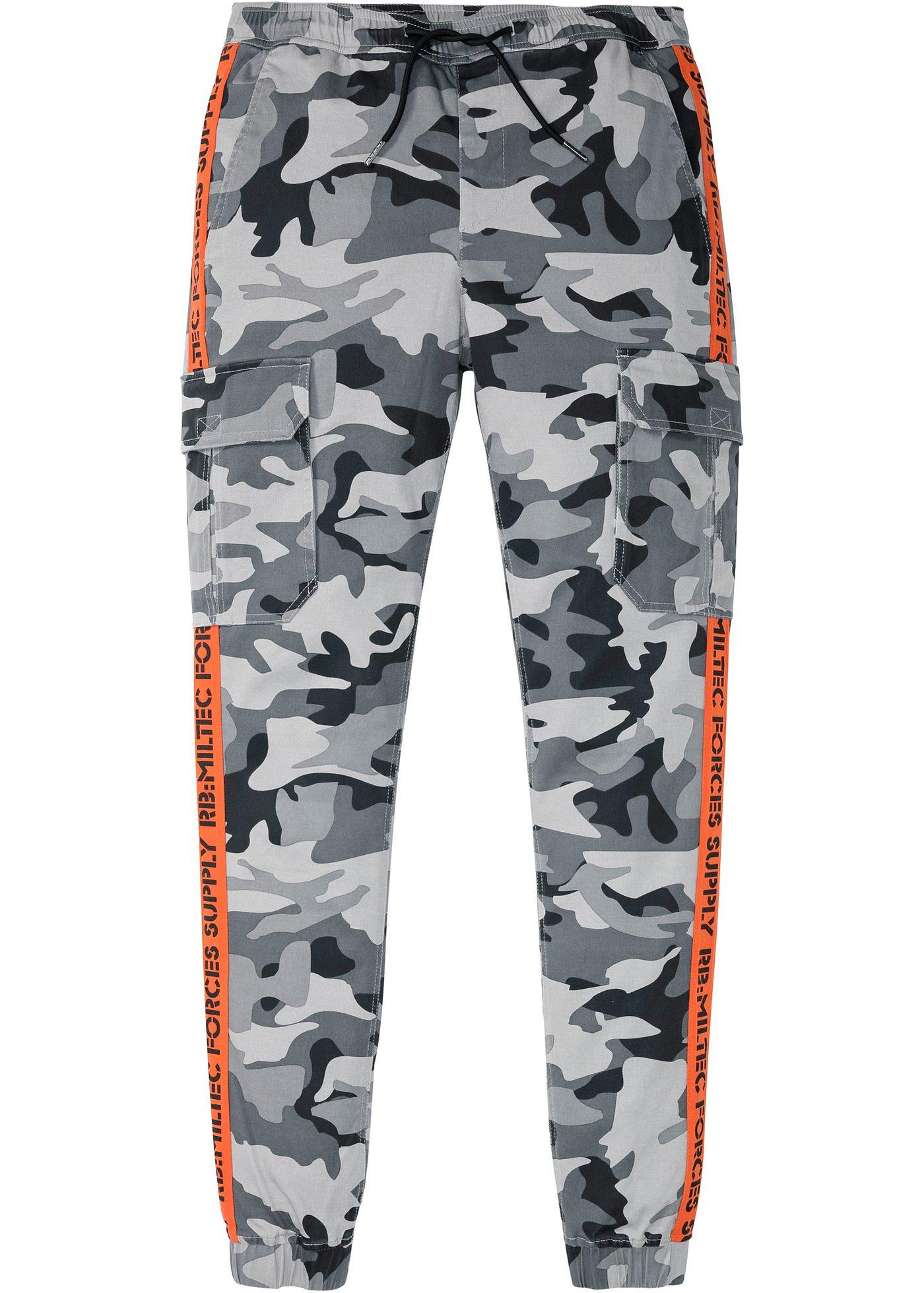 Pantalon taille extensible Slim Fit cargo, Straight