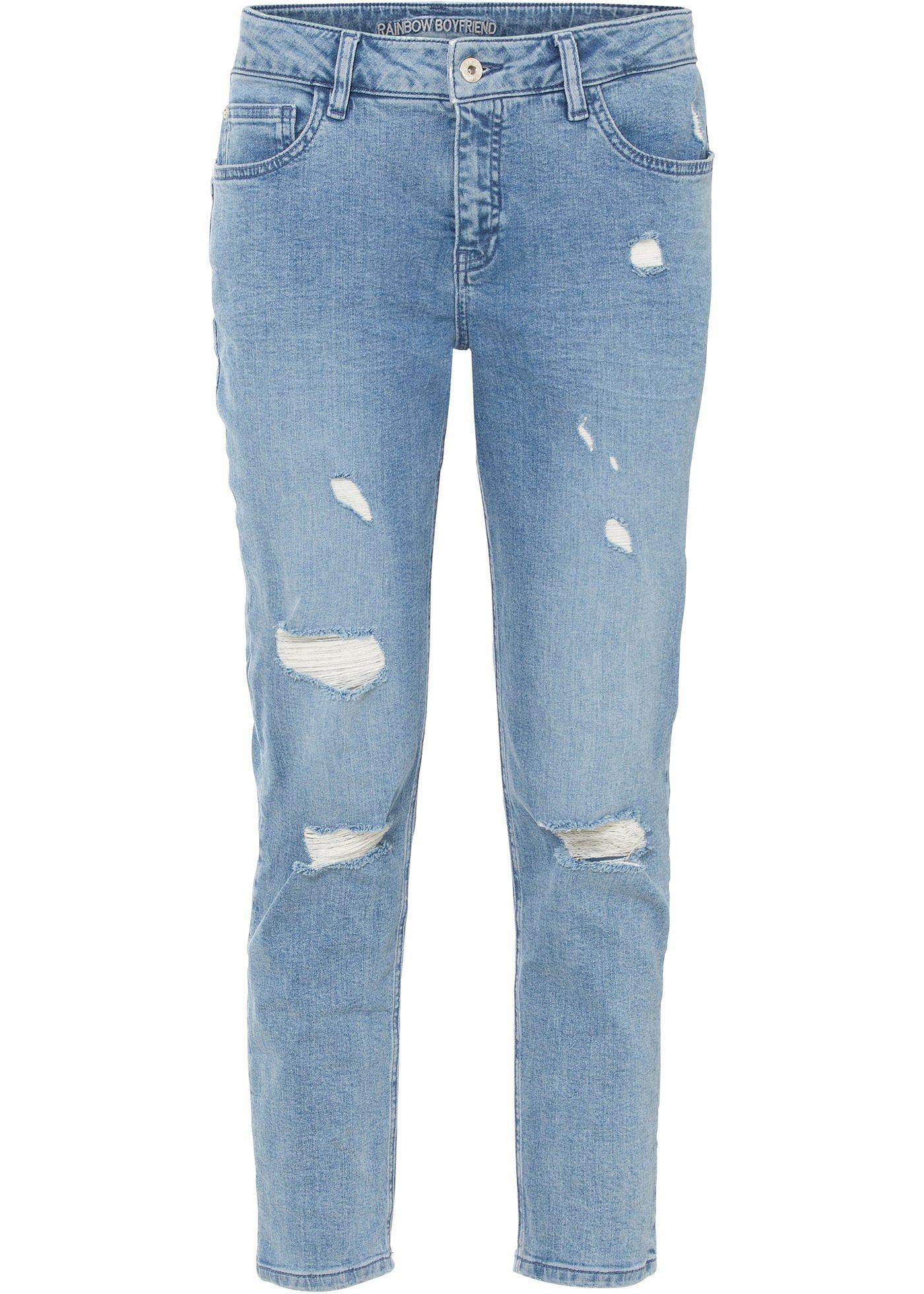 Jean Boyfriend raccourci en coton bio