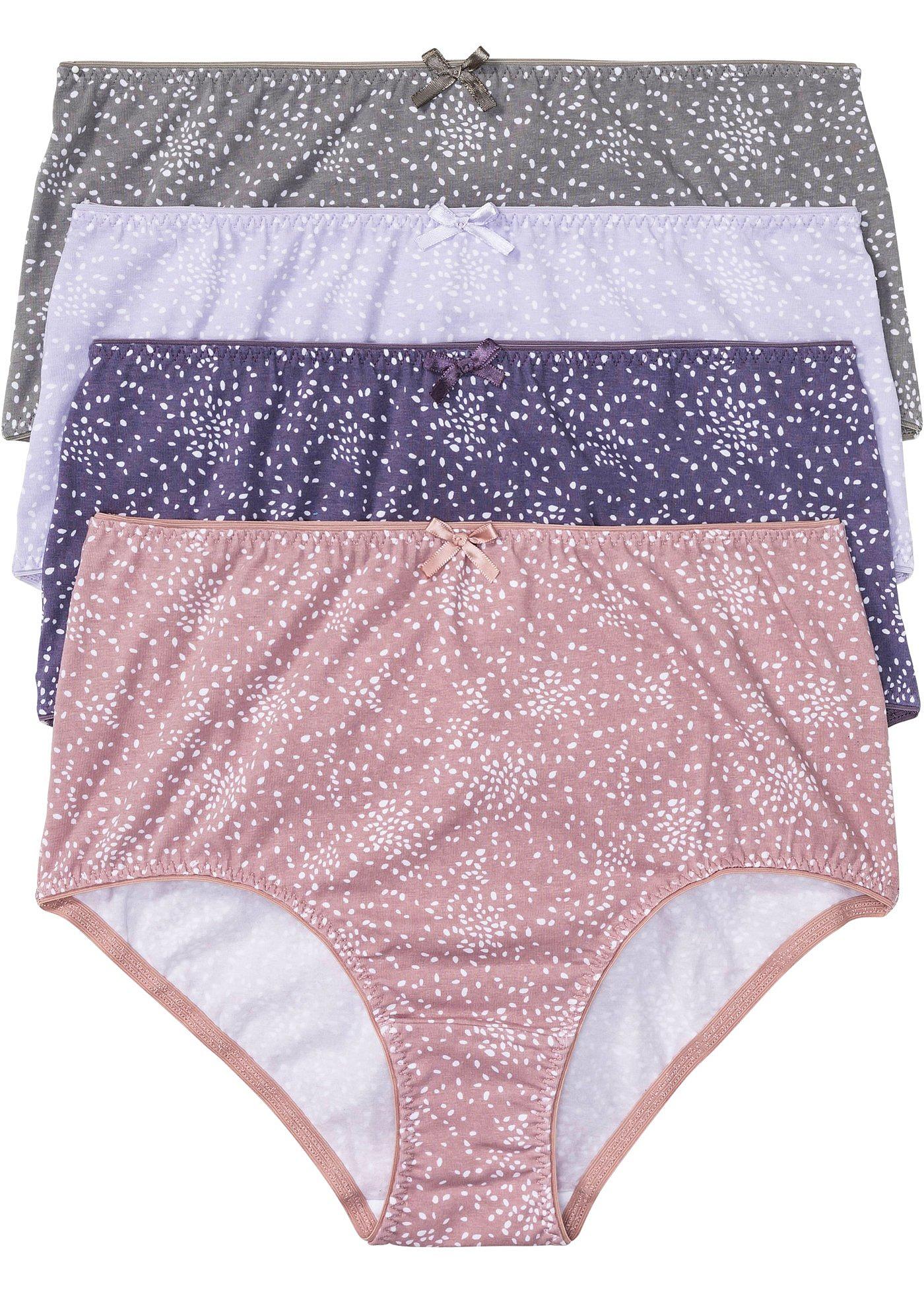 Lot de 4 slips taille haute