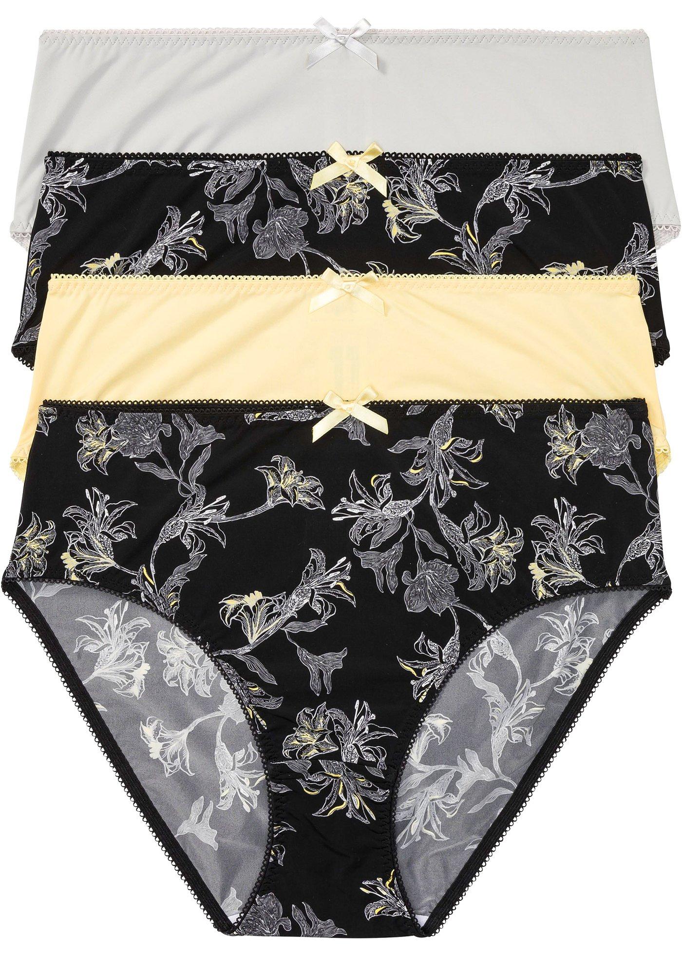 Lot de 4 maxi slips en microfibre