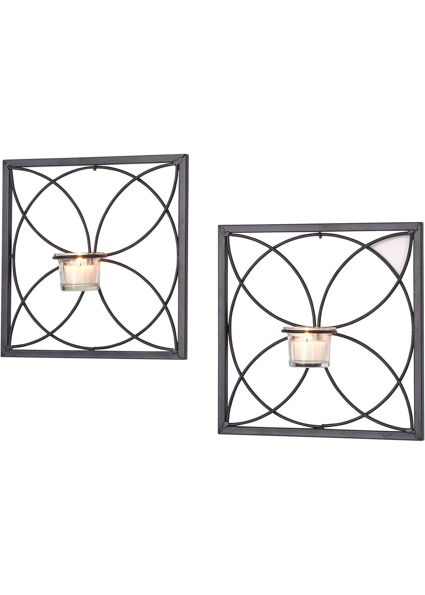 Bougeoir mural (Ens. 2 pces.)