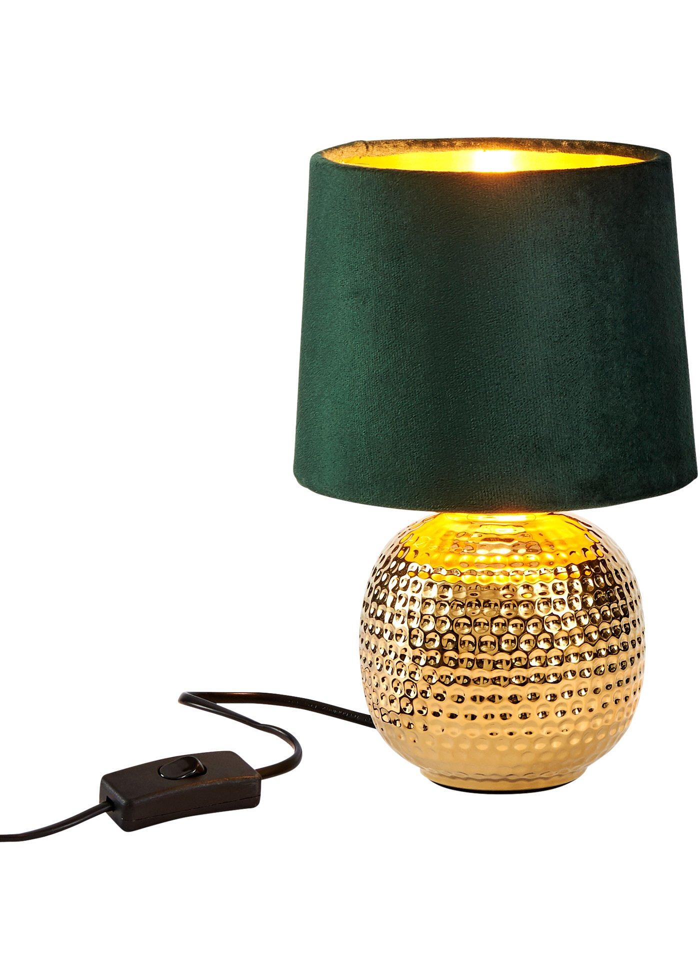 Luminaire de table avec pied doré