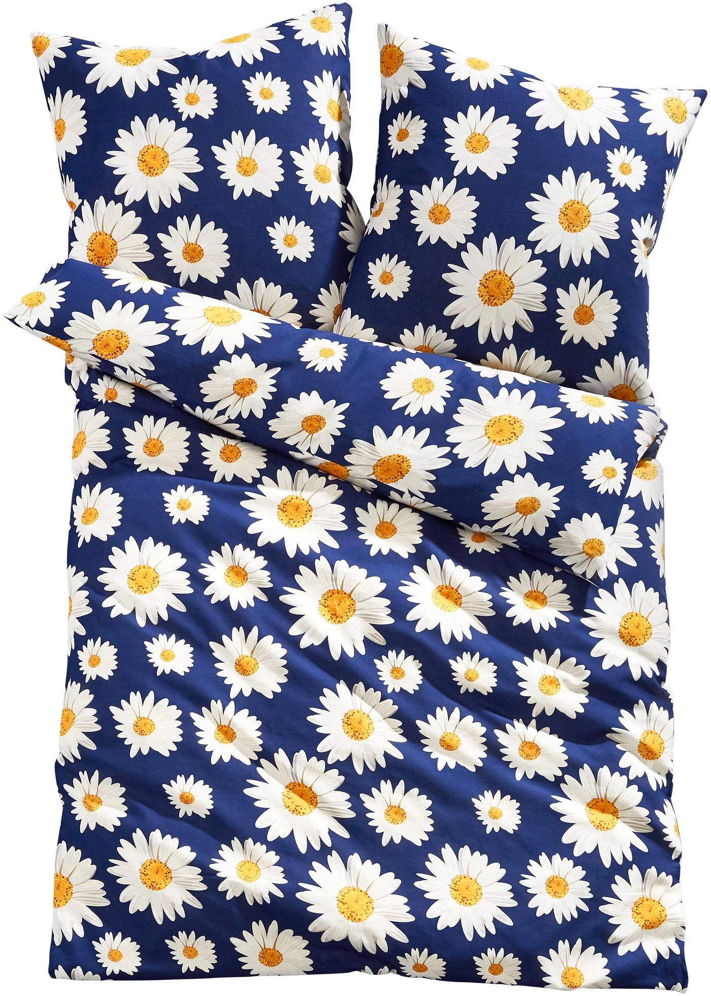 Parure de lit avec pâquerettes