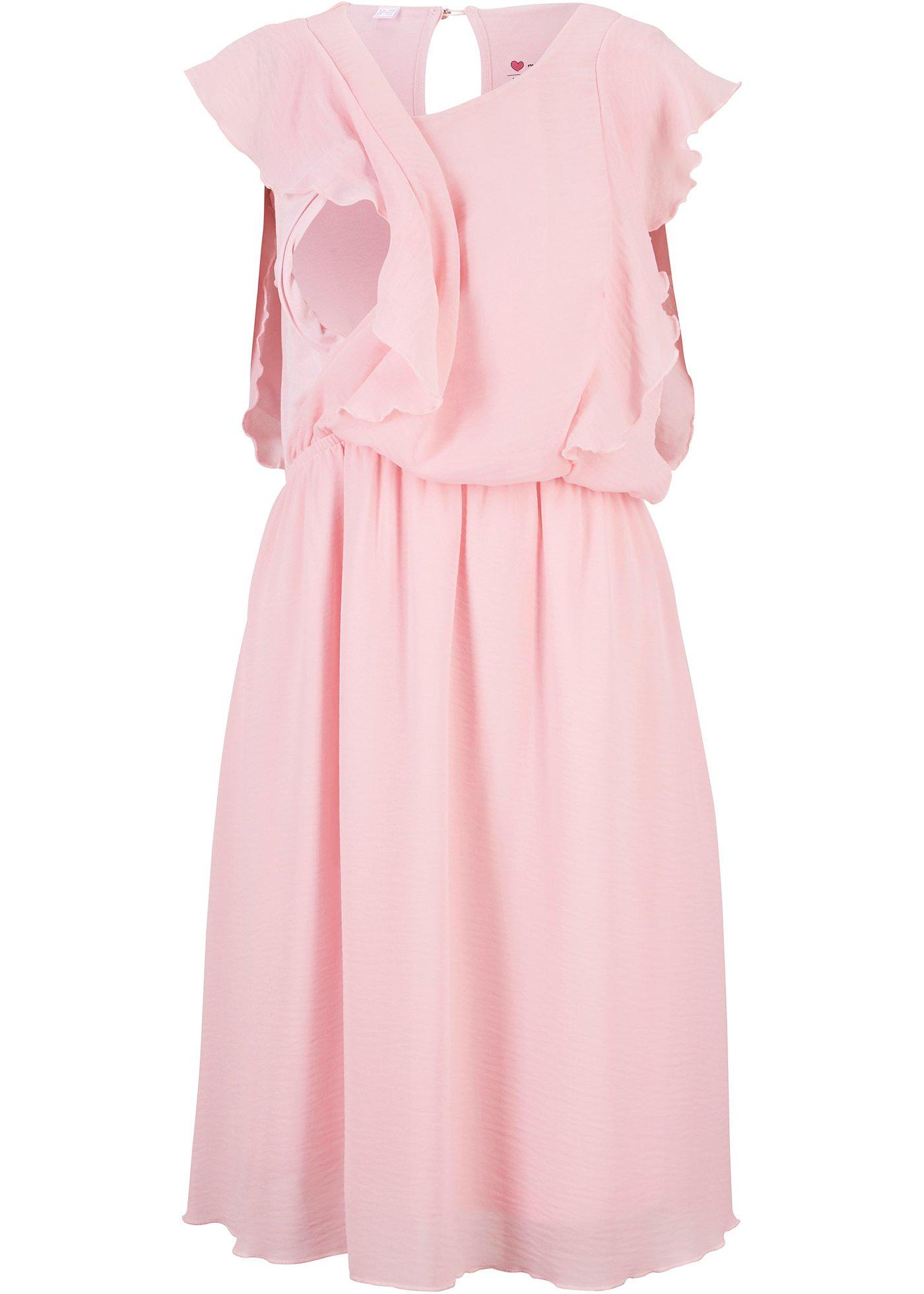 Robe de grossesse en jersey et chiffon avec fonction allaitement
