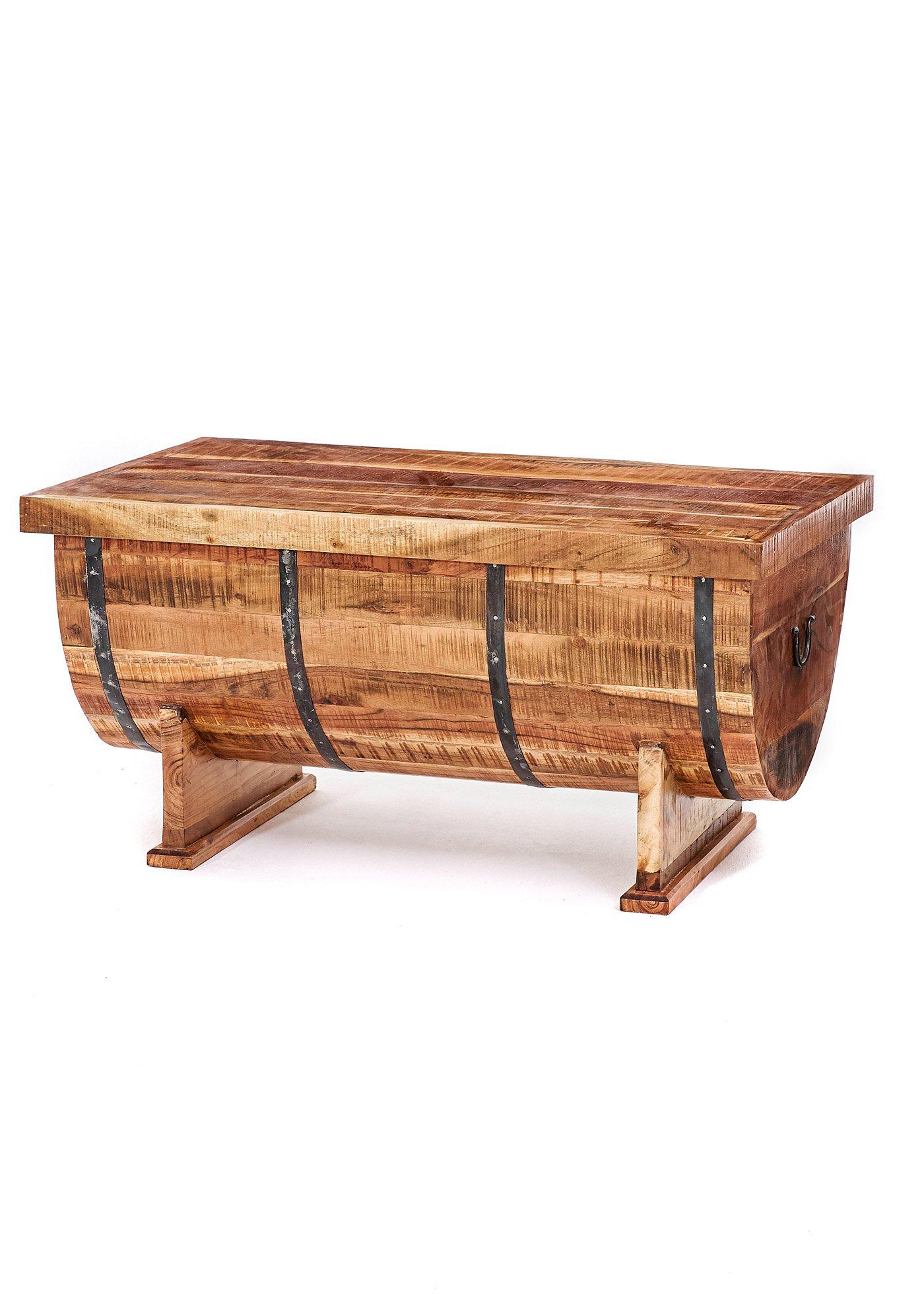 Table basse style tonneau