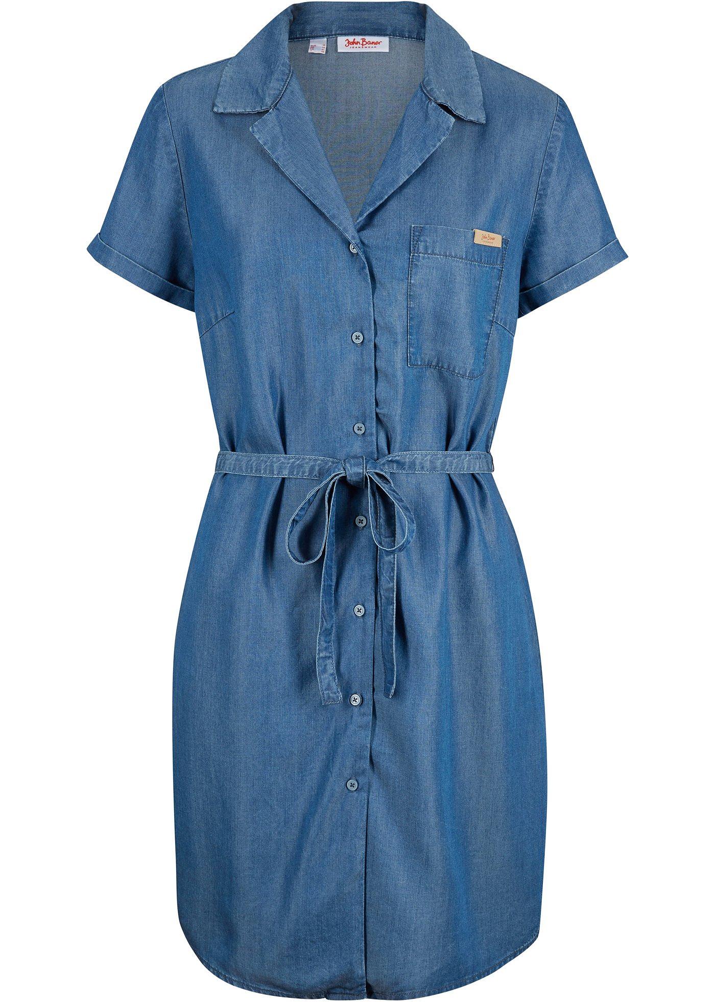 Robe en jean en TENCEL™ Lyocell, avec ceinture