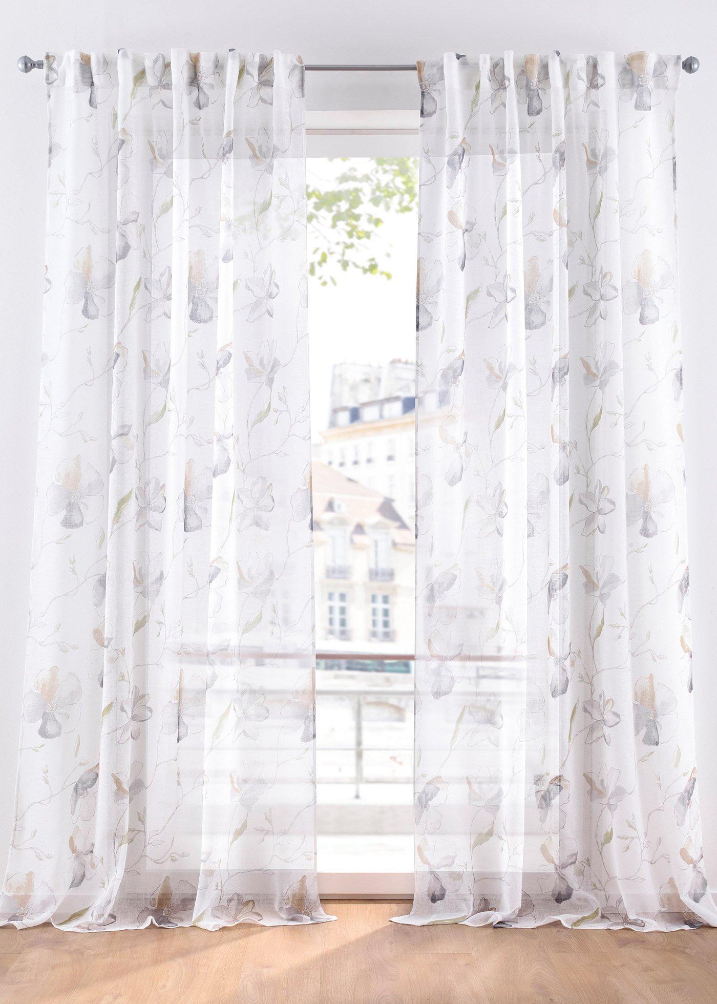 Panneau avec imprimé floral (1 pce.)