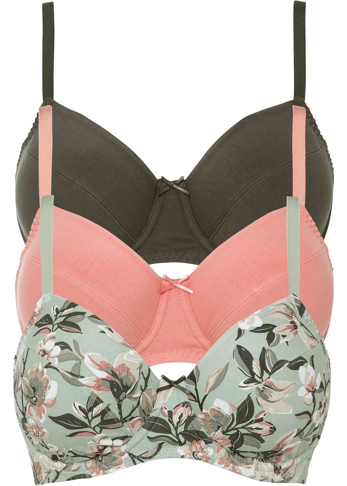 Lot de 3 soutiens-gorge avec armatures avec coton