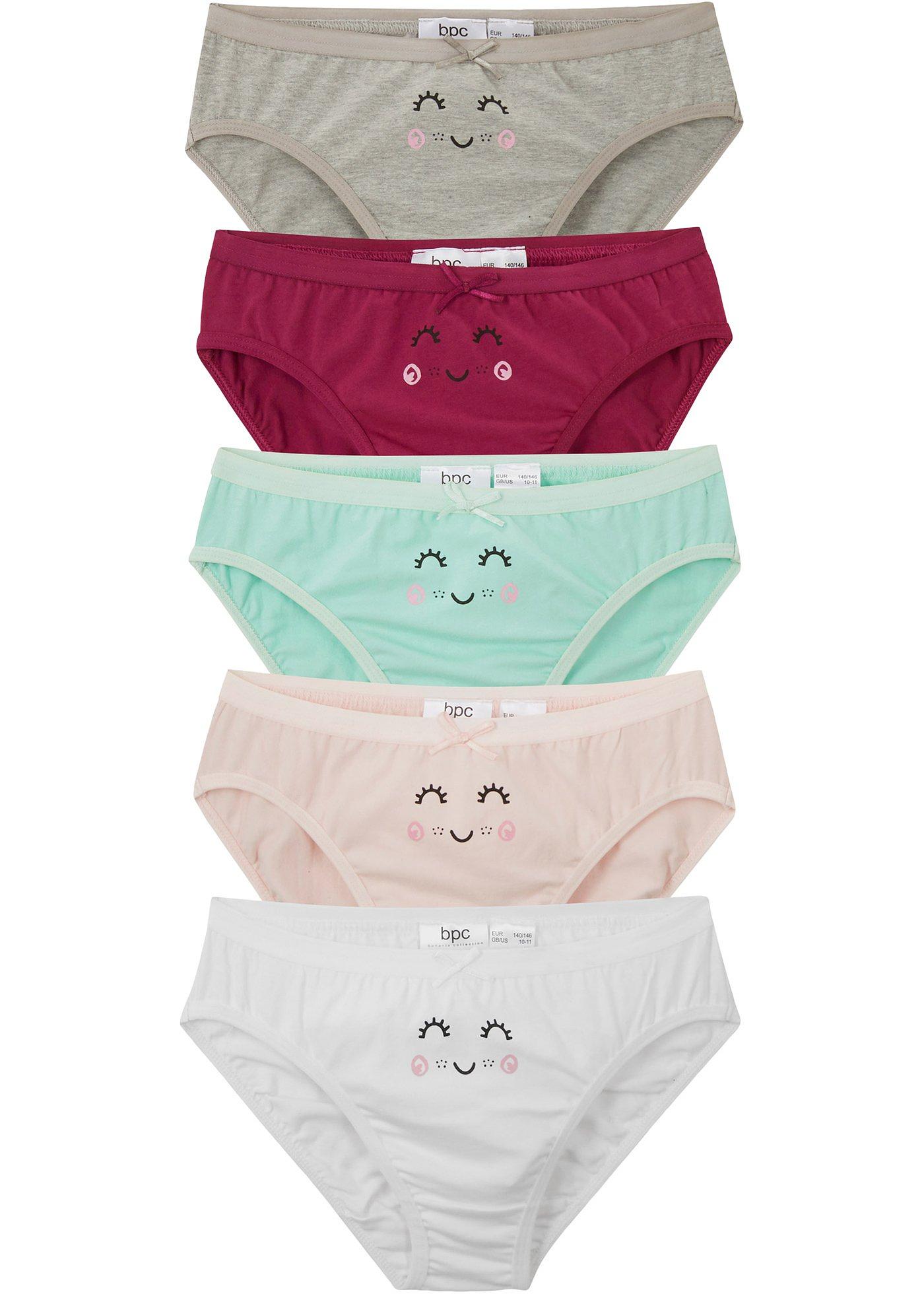 Lot de 5 slips fille
