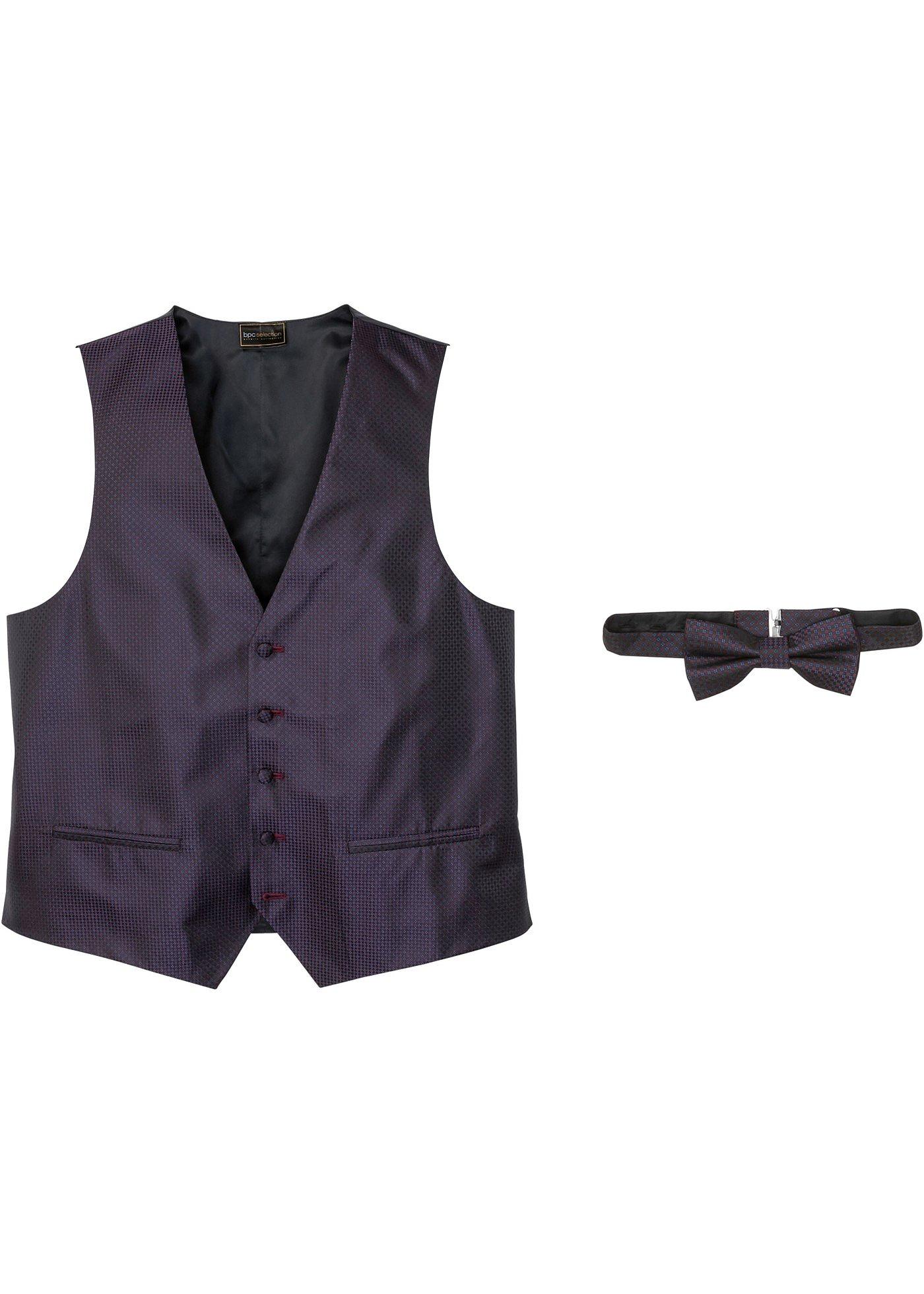 Gilet sans manches et nœud papillon (Ens. 2 pces.)