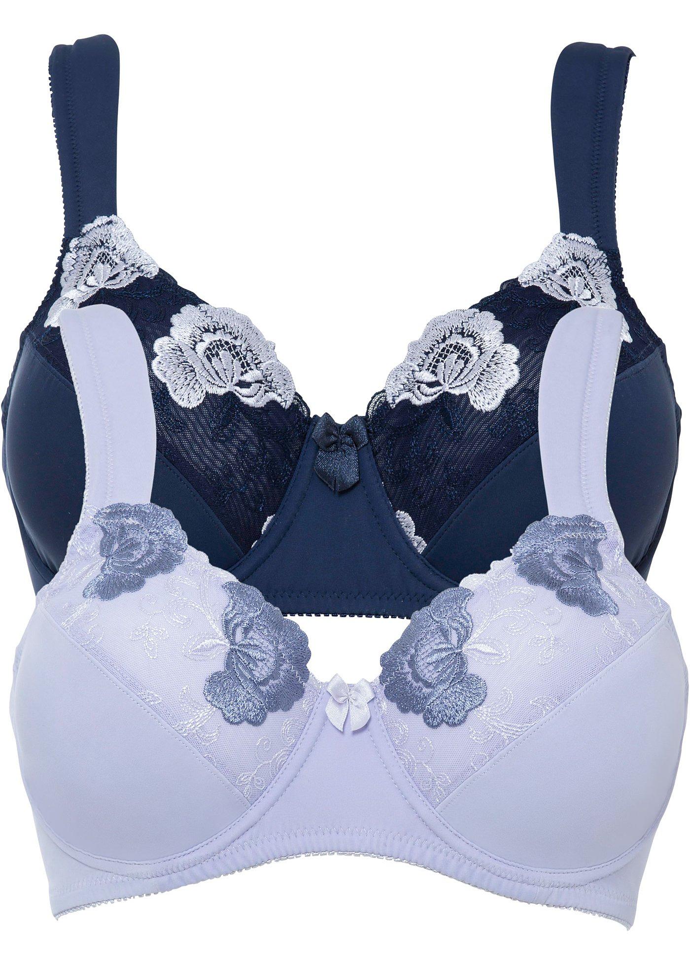 Lot de 2 soutiens-gorge minimiseurs à armatures avec polyamide recyclé