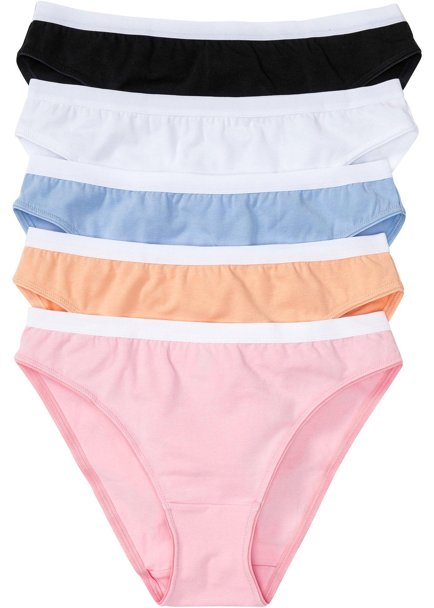 Lot de 5 slips avec coton bio