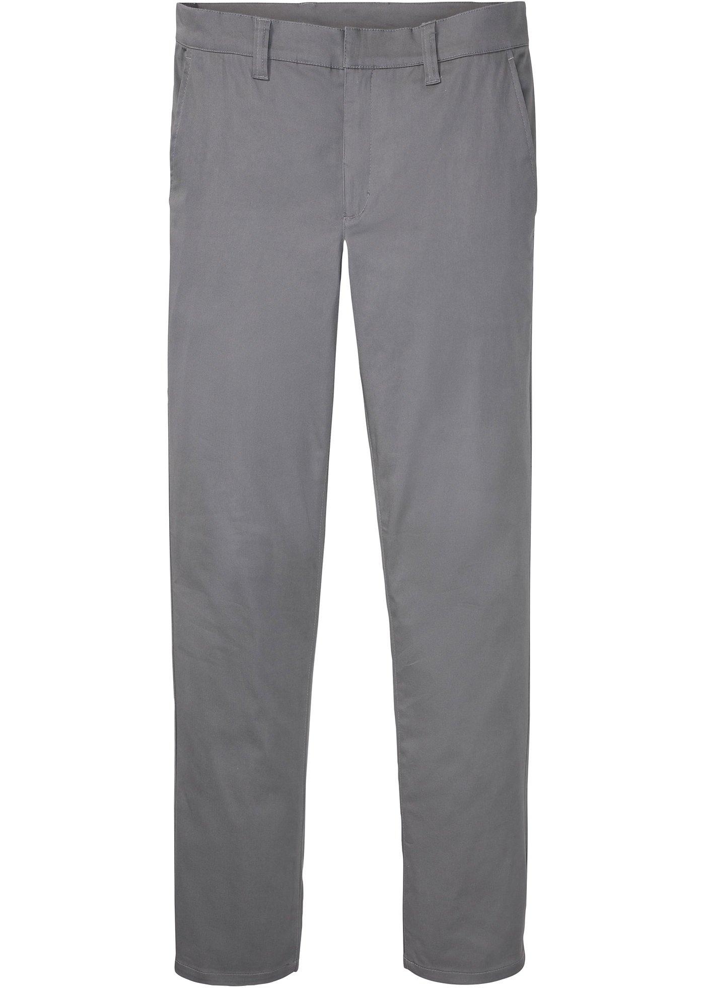 Pantalon chino extensible Slim Fit avec effet brillant, Straight