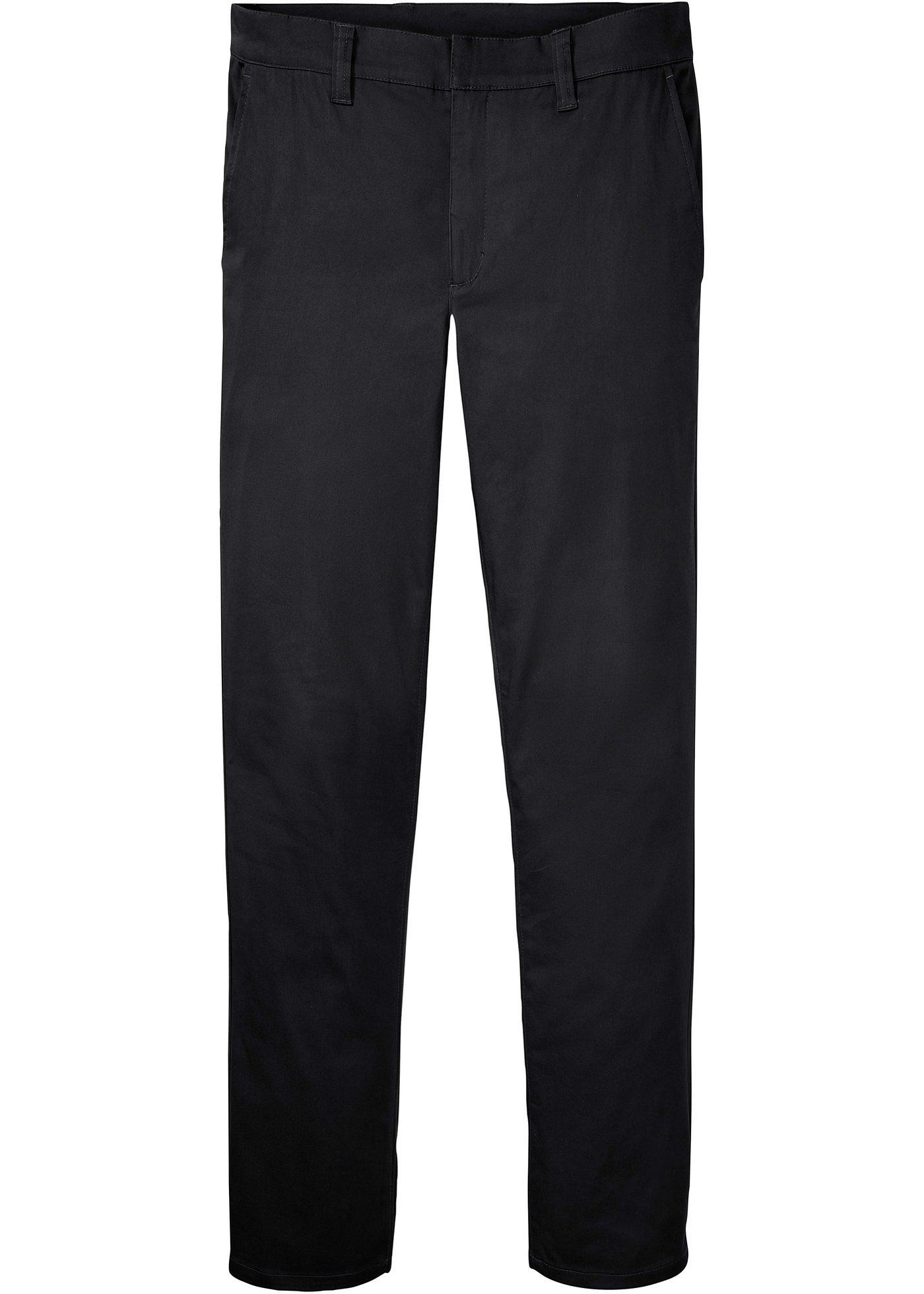 Pantalon chino extensible Slim Fit avec effet brillant, Straight