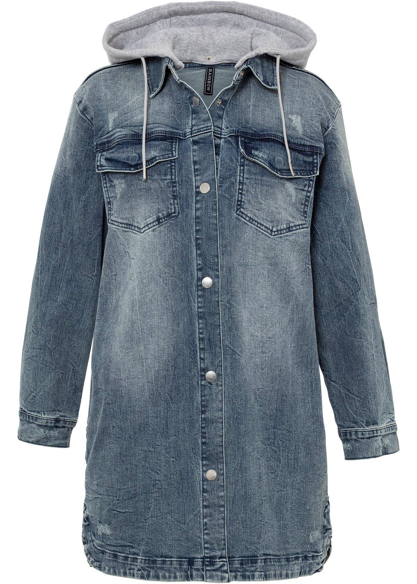 Veste en jean à capuche