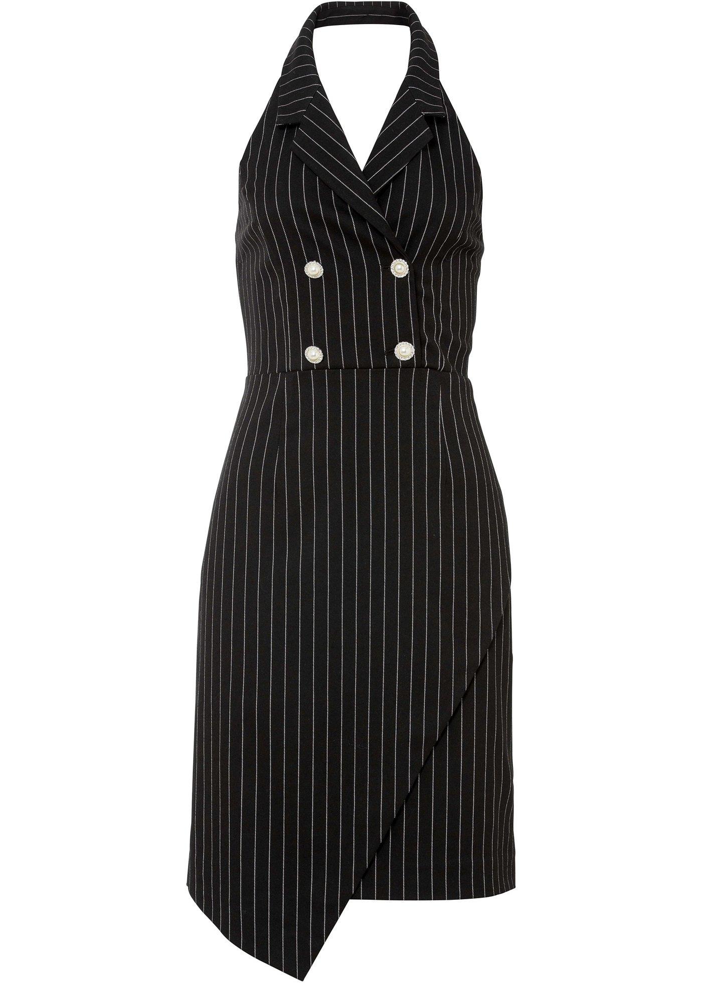 Robe business avec boutons décoratifs