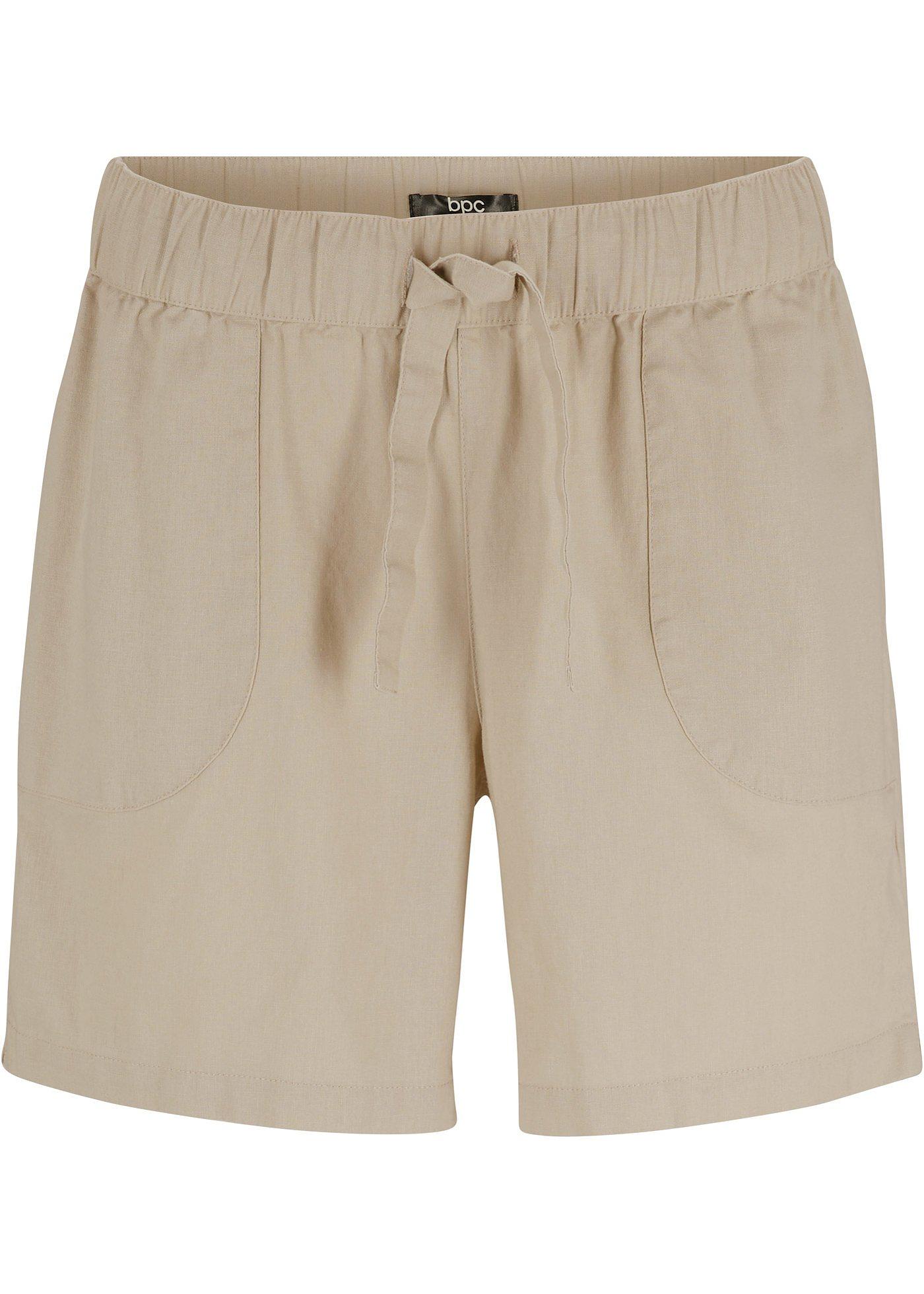 Short paper bag en lin avec lien à nouer