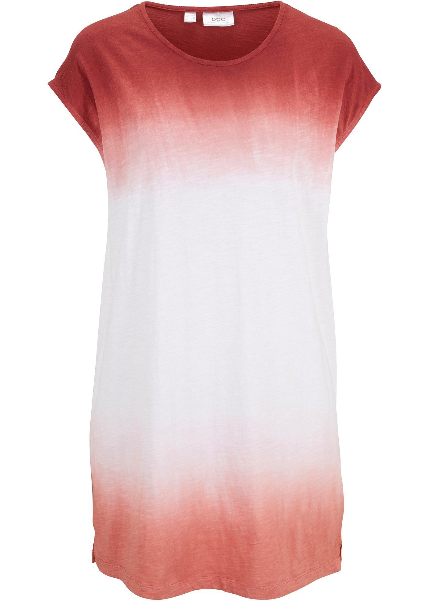 T-shirt long boxy avec fentes latérales