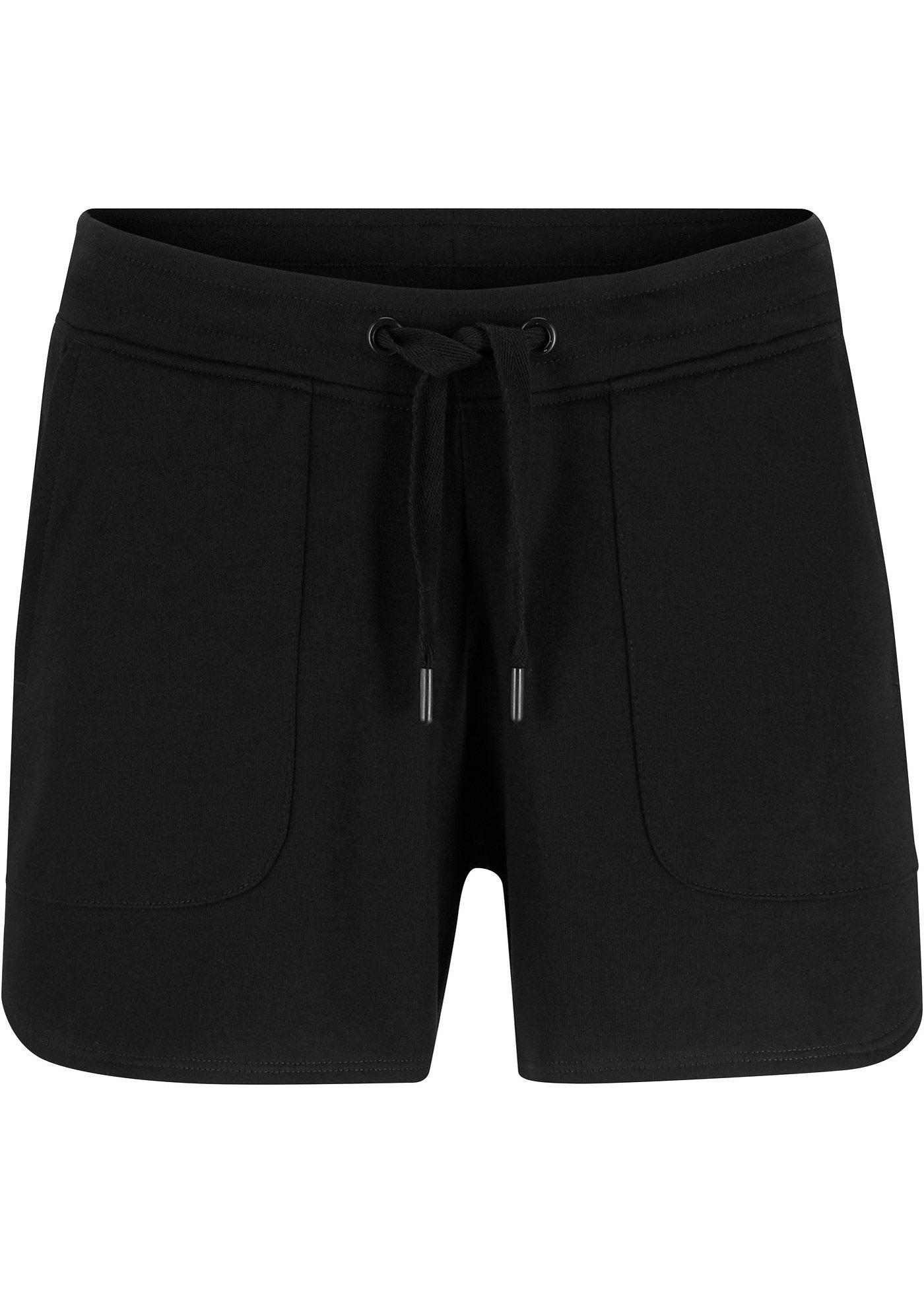 Short en sweat avec cordon coulissé