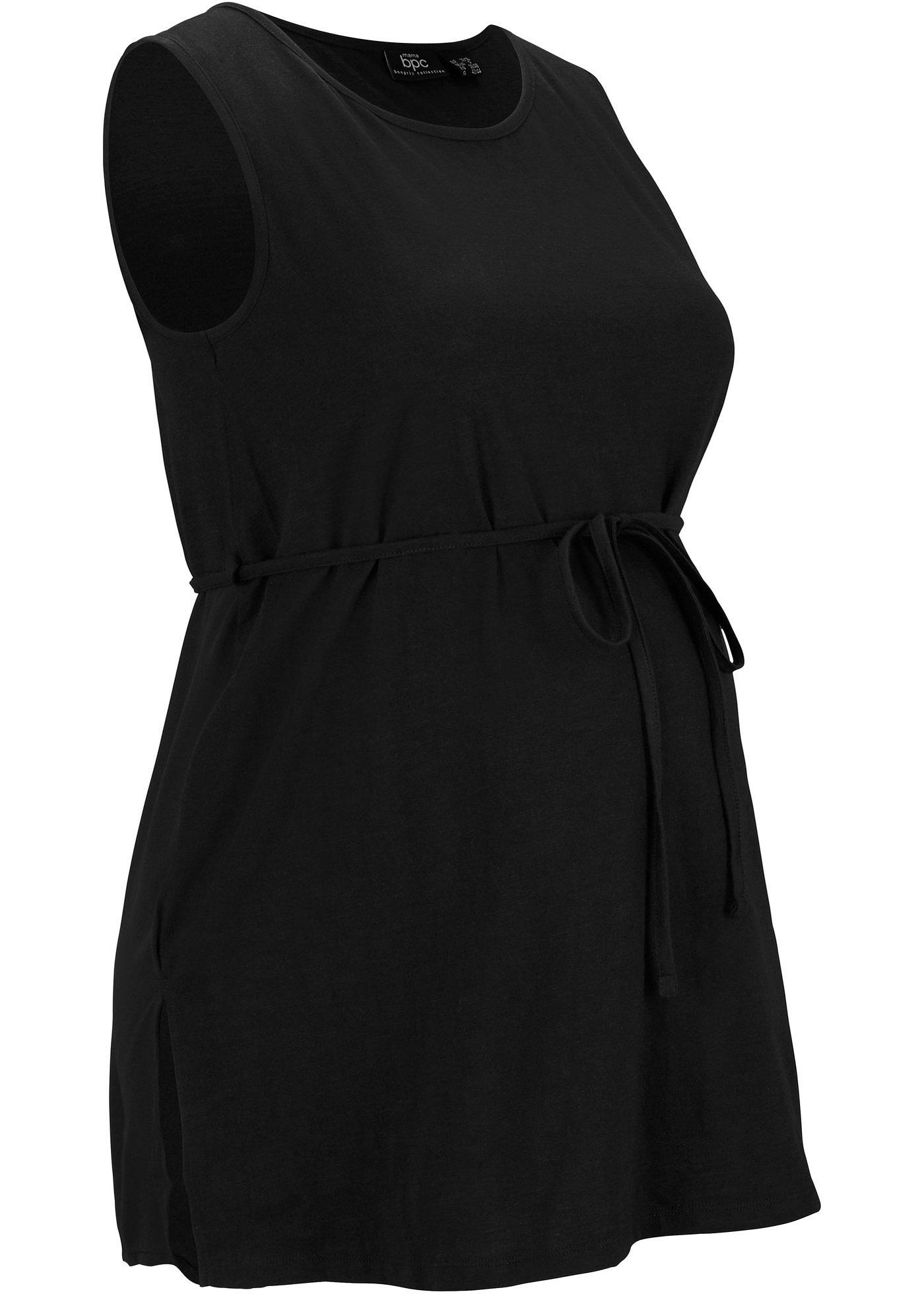 T-shirt long de grossesse à empiècement Georgette au dos