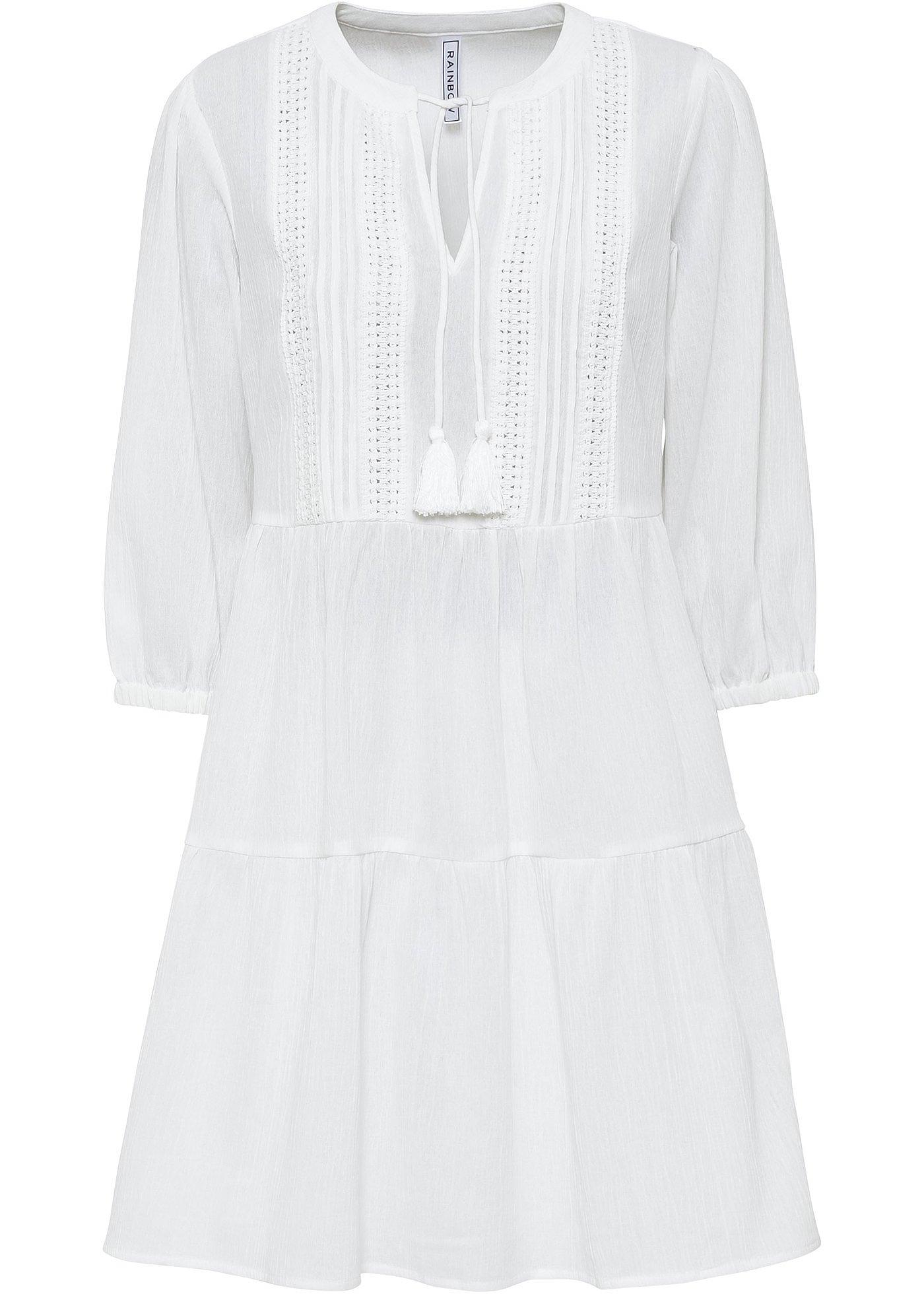 Robe de plage à dentelle