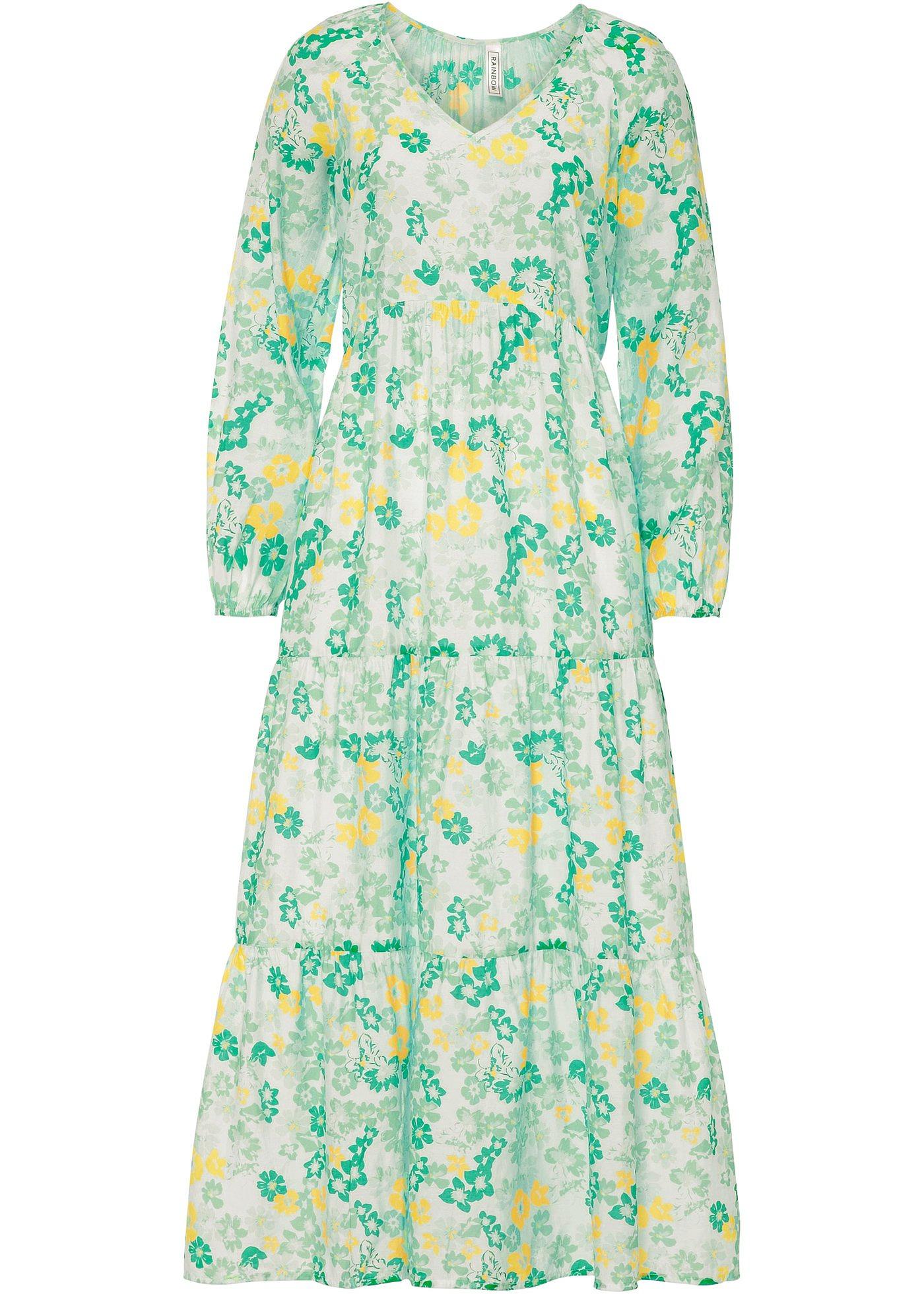 Robe longue à imprimé floral