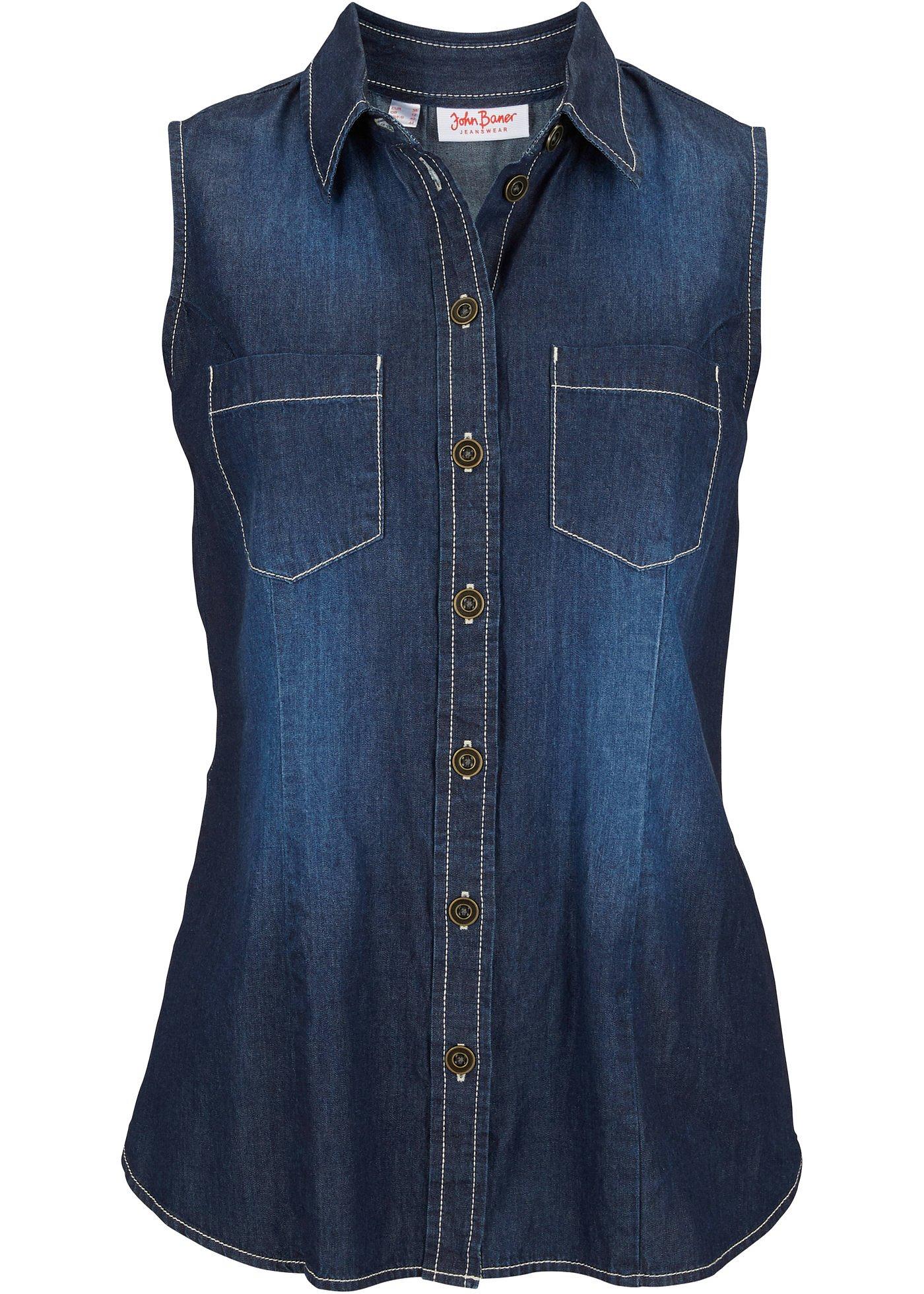 Chemise en jean, sans manches