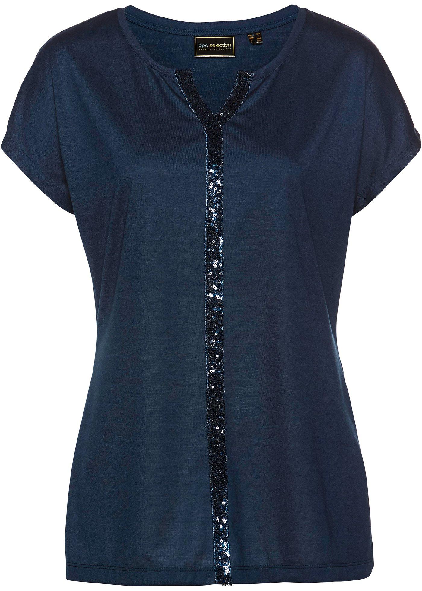 T-shirt long à paillettes