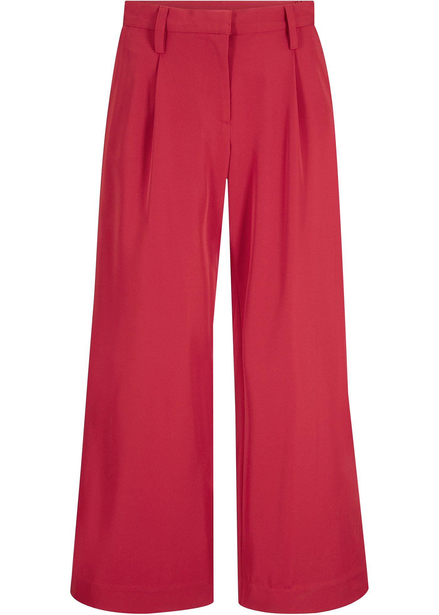 Pantalon extensible 7/8, taille semi-élastiquée, Loose Fit