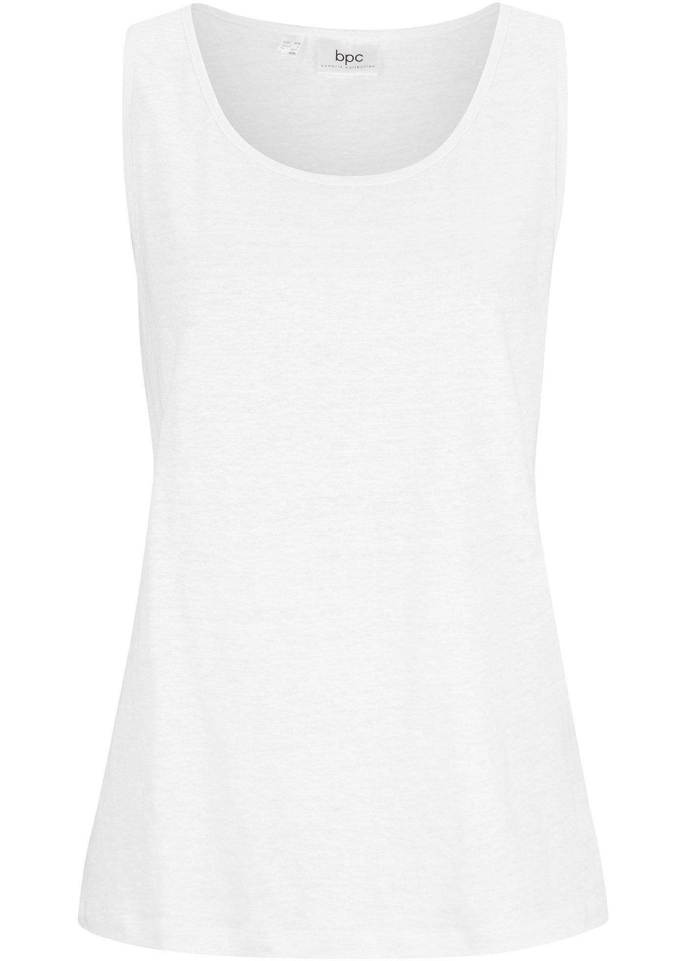 Top en lin, coupe décontractée