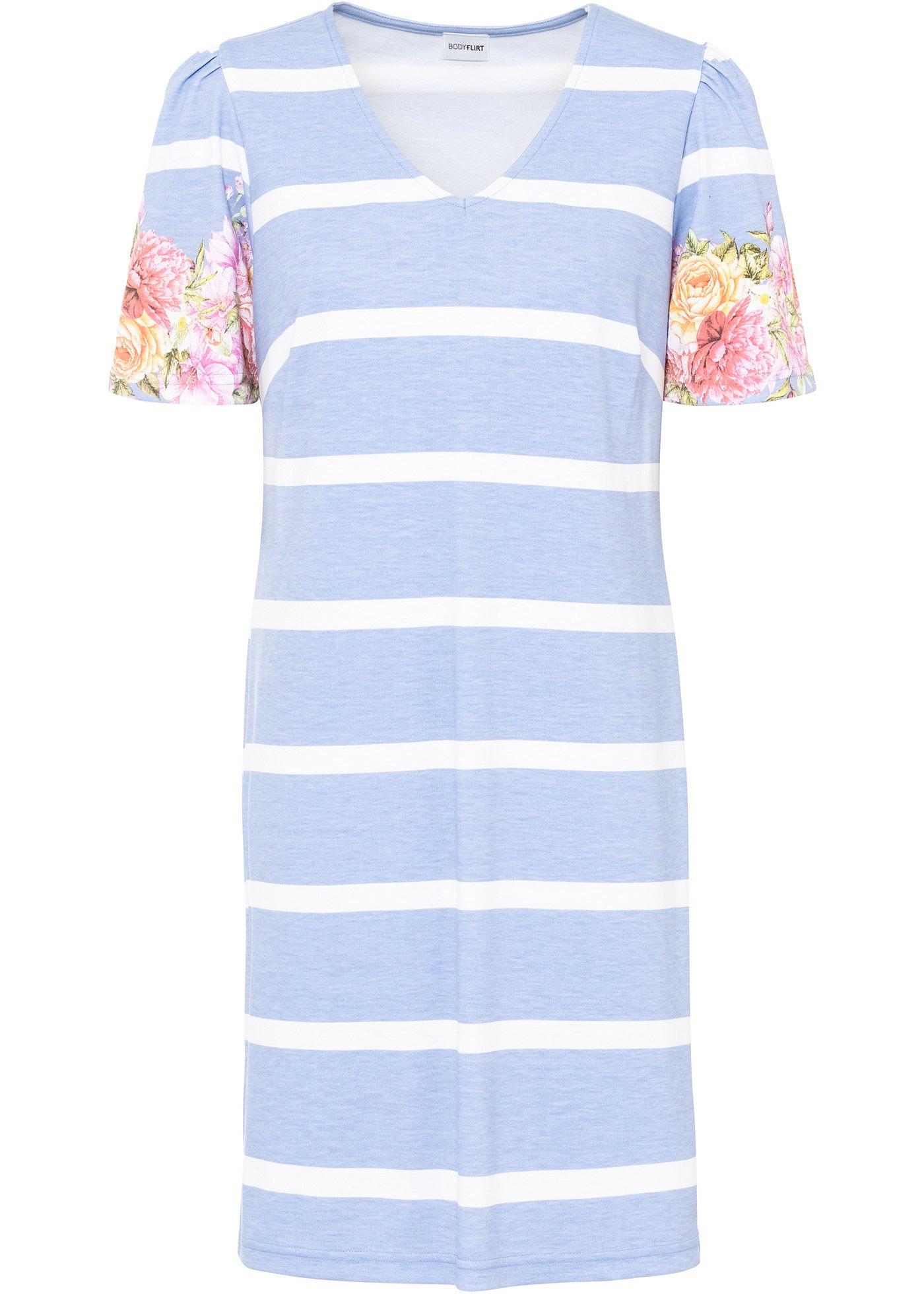 Robe T-shirt à manches bouffantes