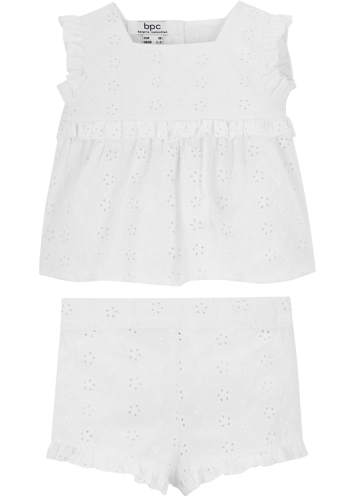 Ensemble bébé avec ruchés (Ens. 2 pces.)