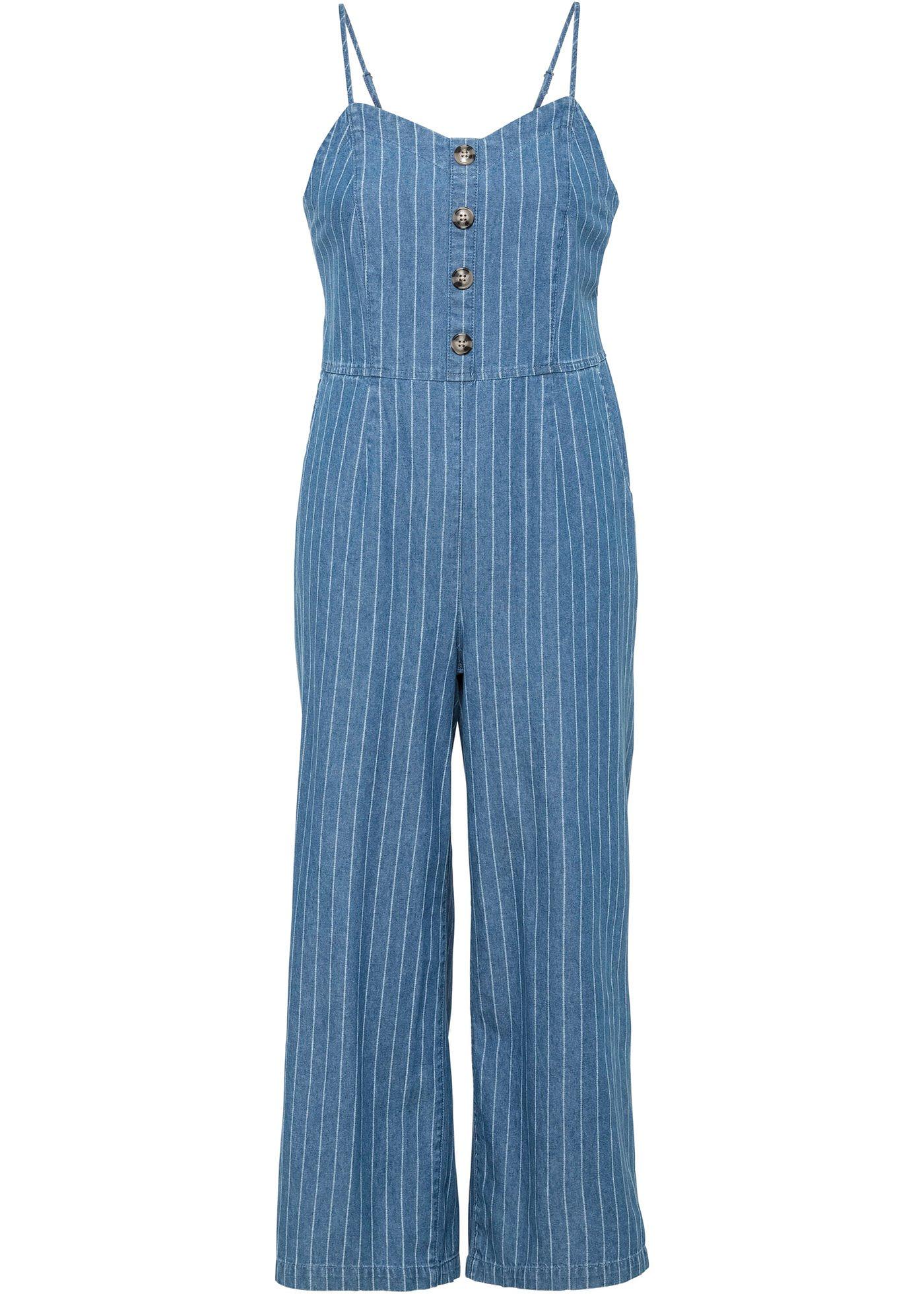 Combi-pantalon en jean avec boutons