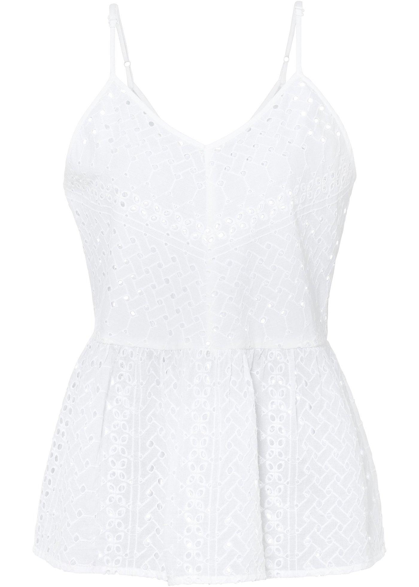 Top à bretelles spaghetti avec dentelle