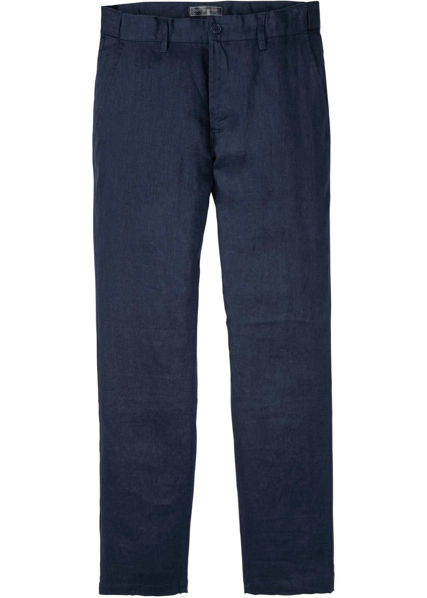 pantalon chino en lin avec taille confortable regular fit, straight