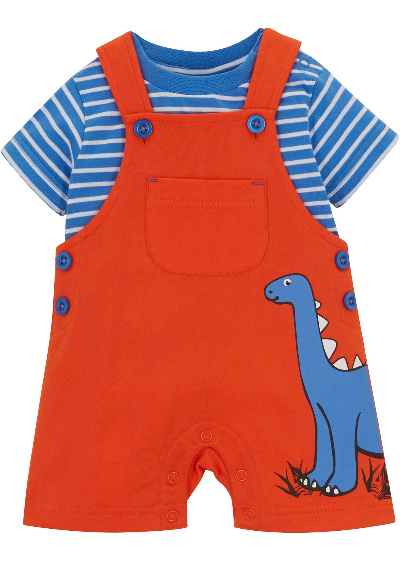 T-shirt bébé et salopette (Ens. 2 pces.) coton bio