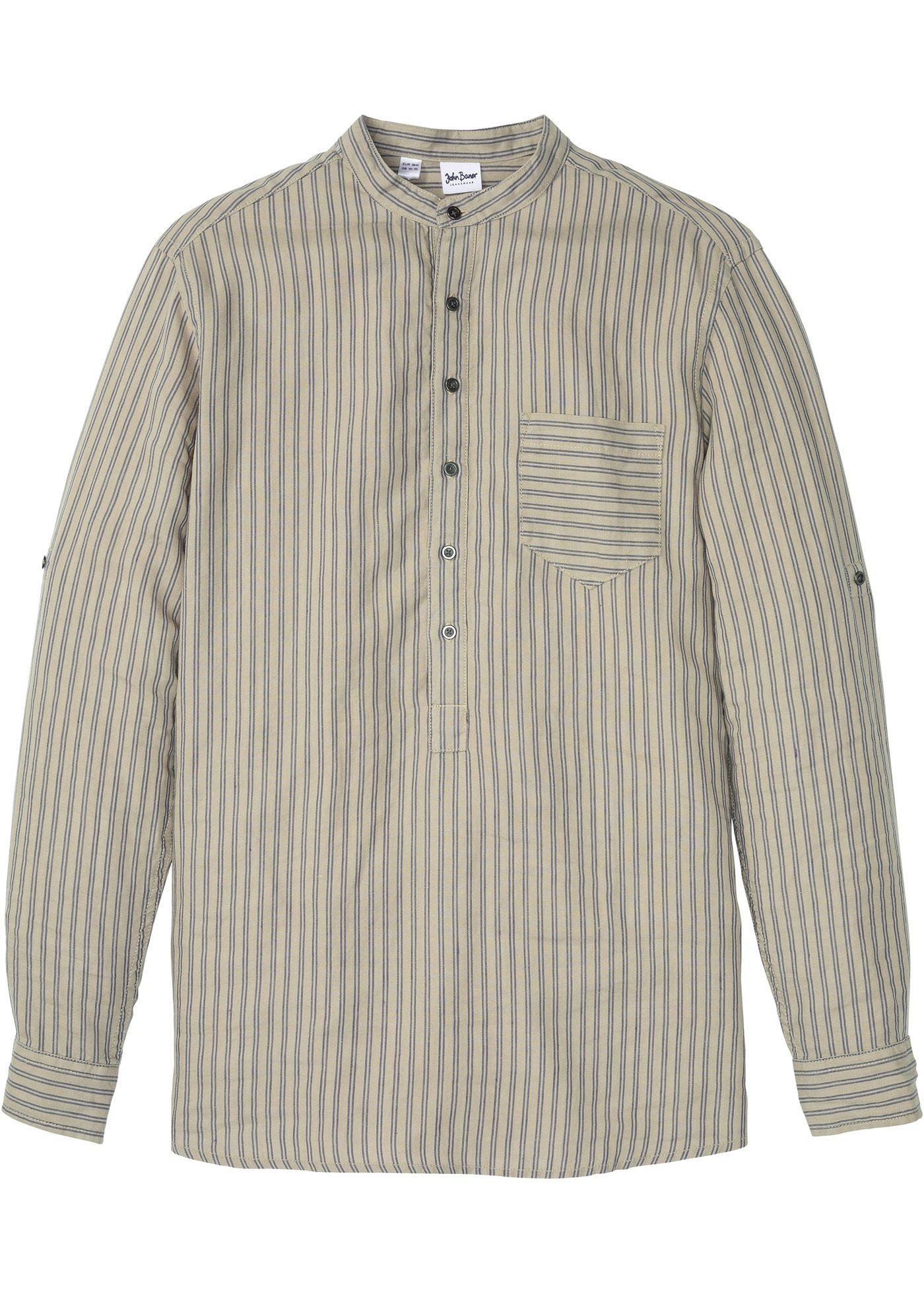 Chemise manches longues avec lin et TENCEL™