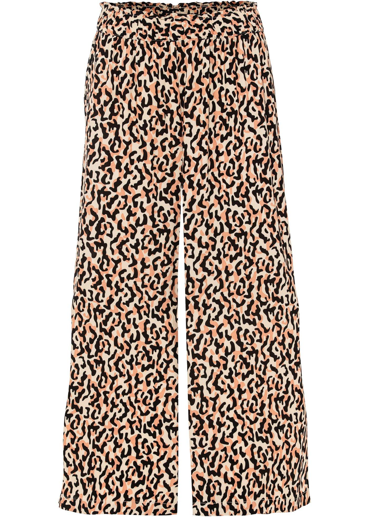 Jupe-culotte imprimée avec fente taille courte