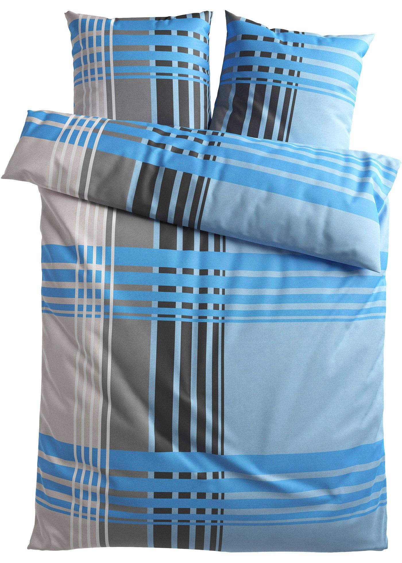 Parure de lit à carreaux