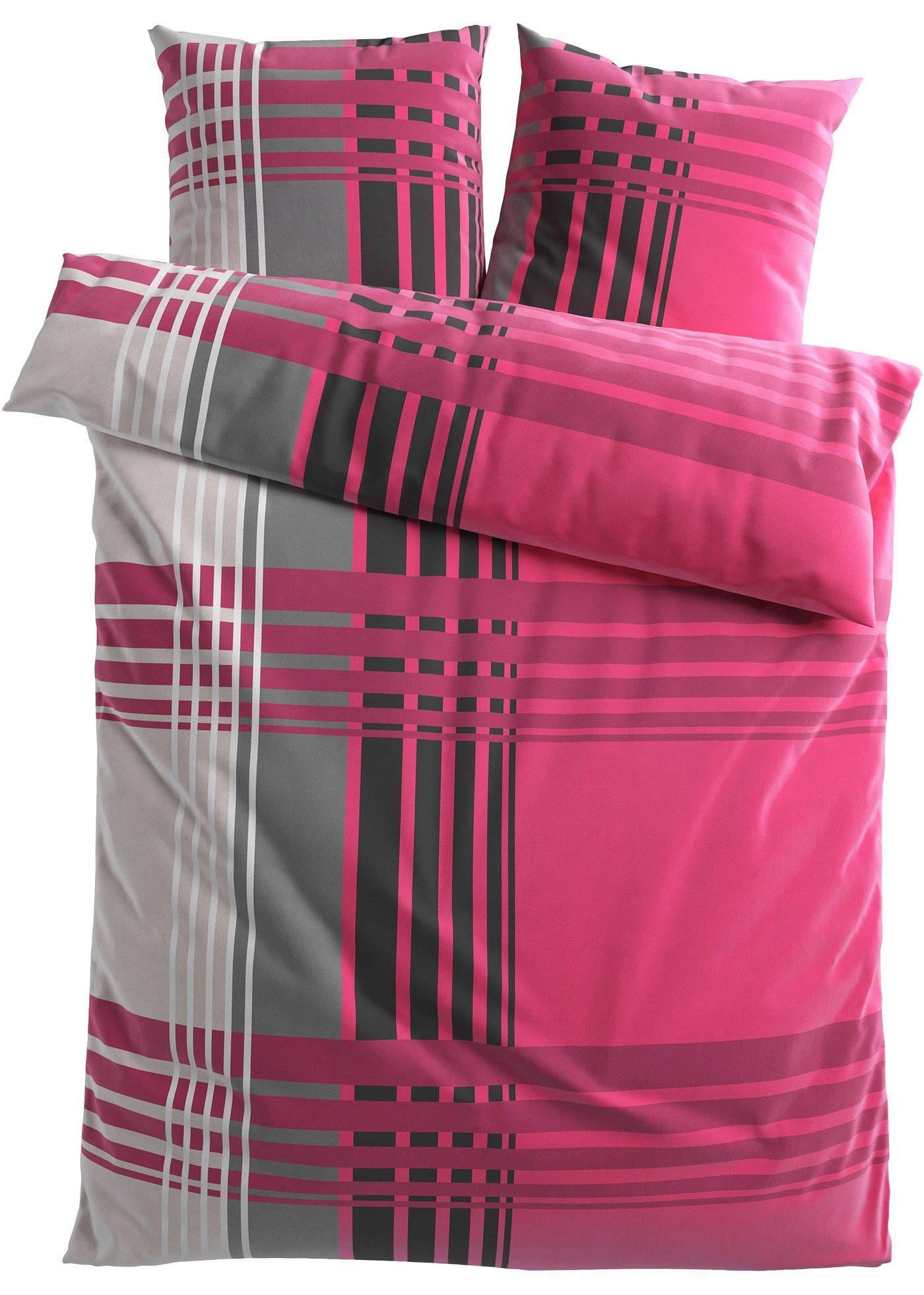 Parure de lit à carreaux