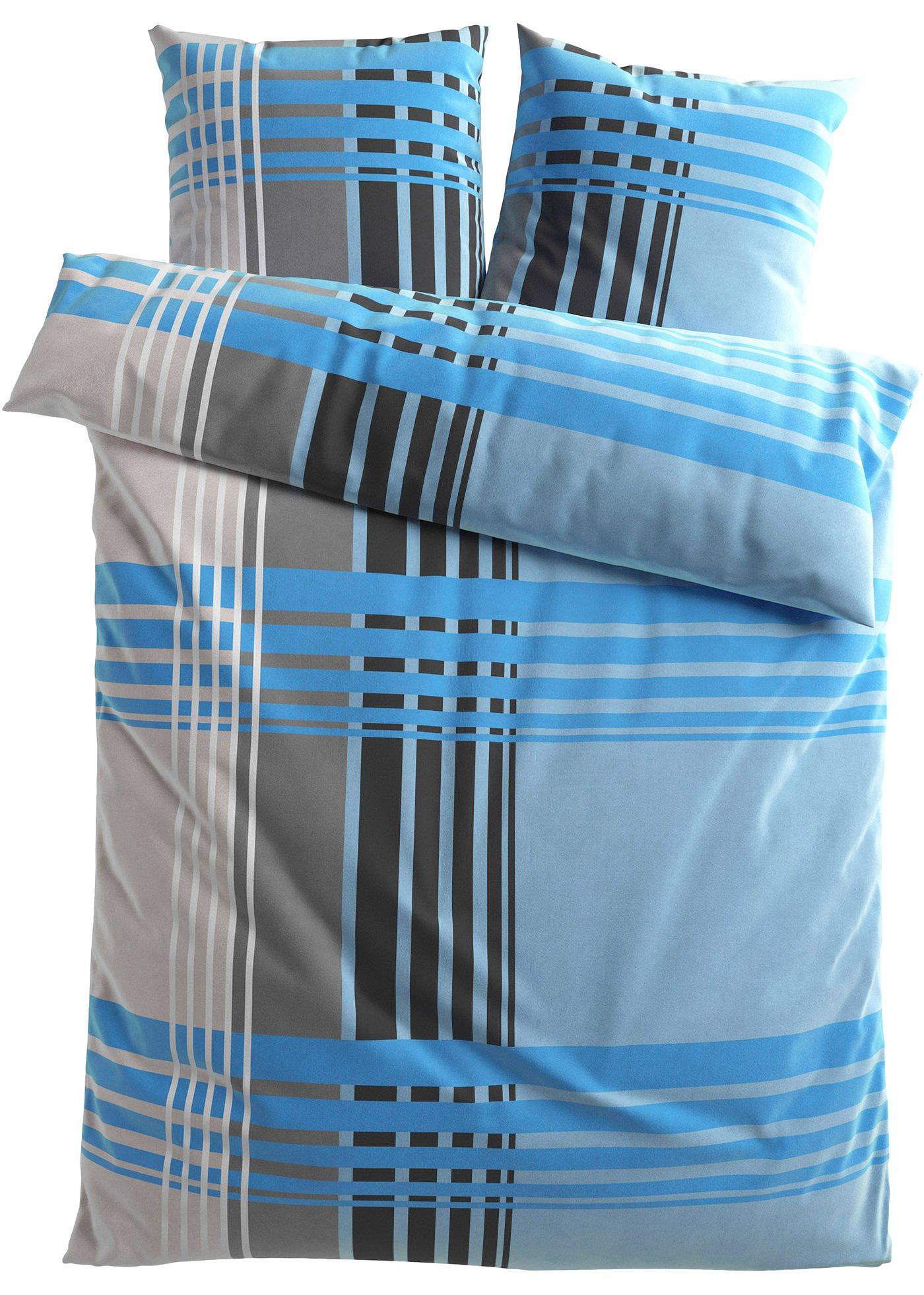 Parure de lit à carreaux