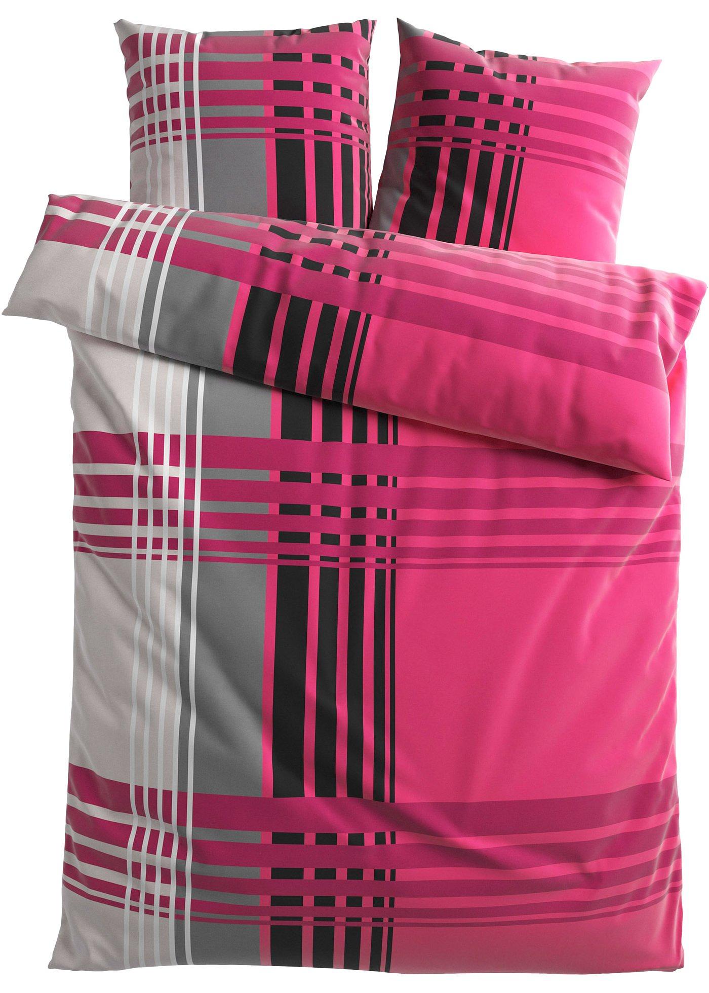 Parure de lit à carreaux