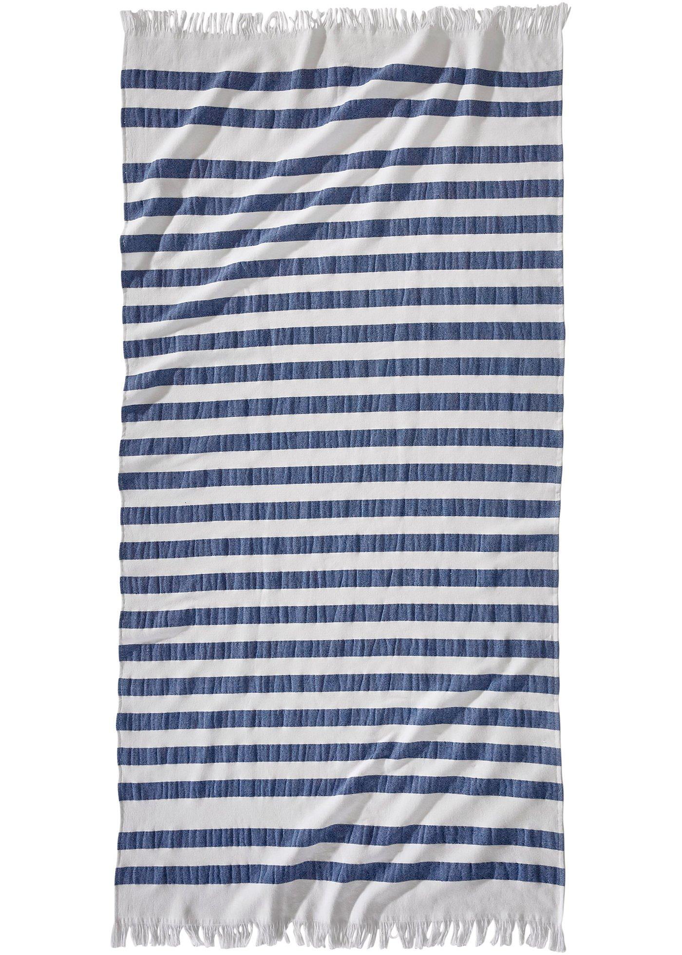 Drap de plage à rayures