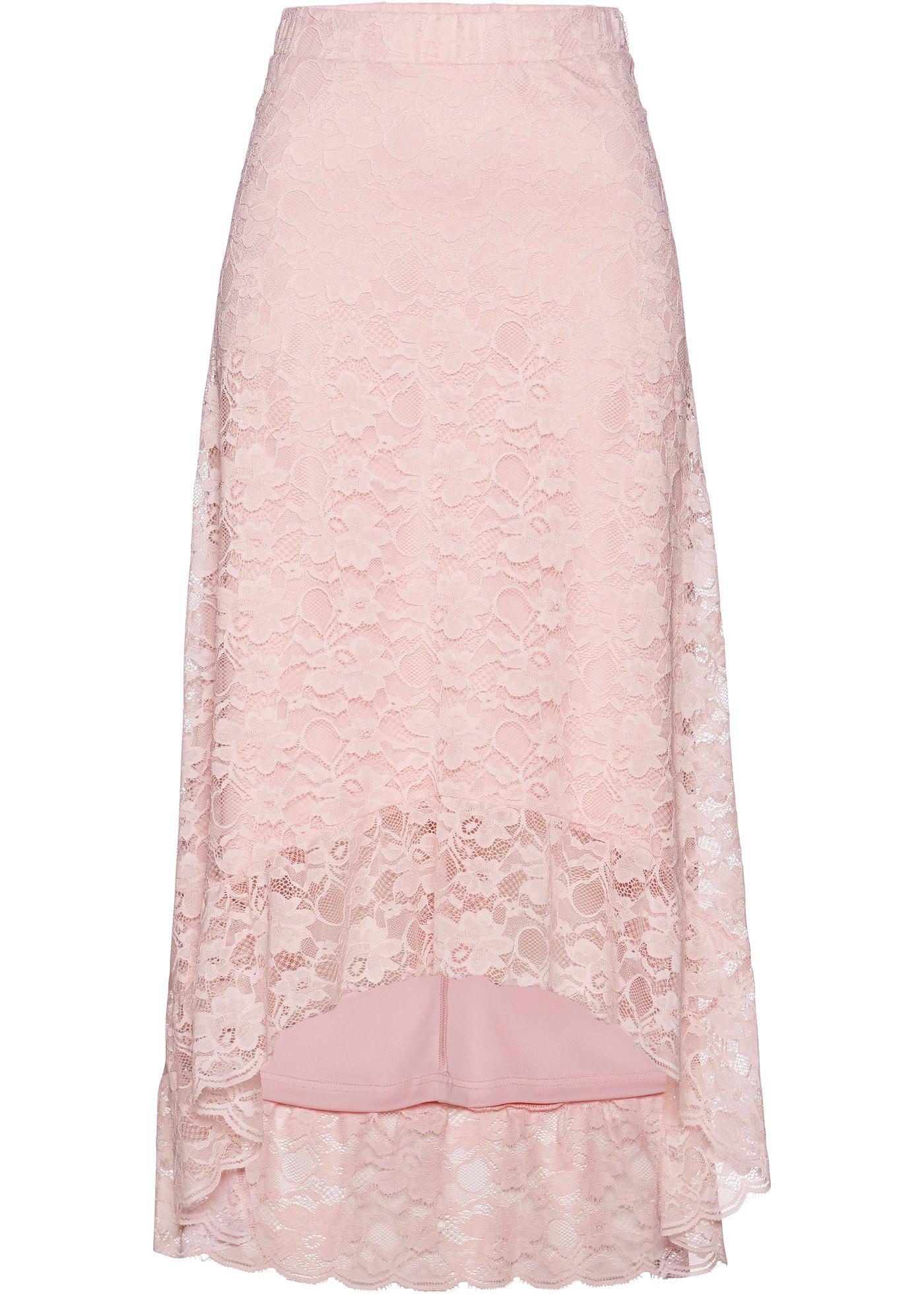 Jupe courte-longue en dentelle