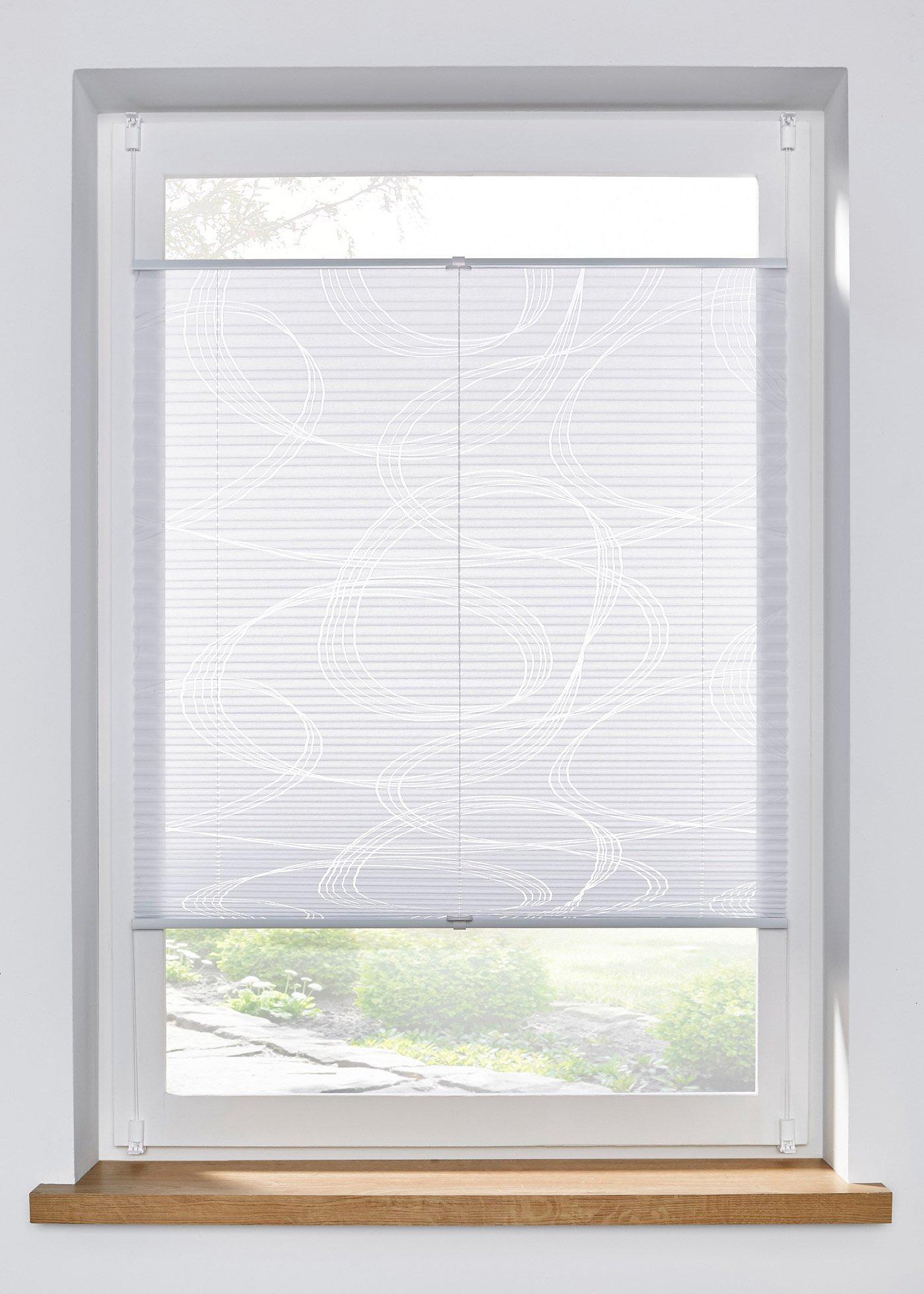 Store plissé en dévoré à motif